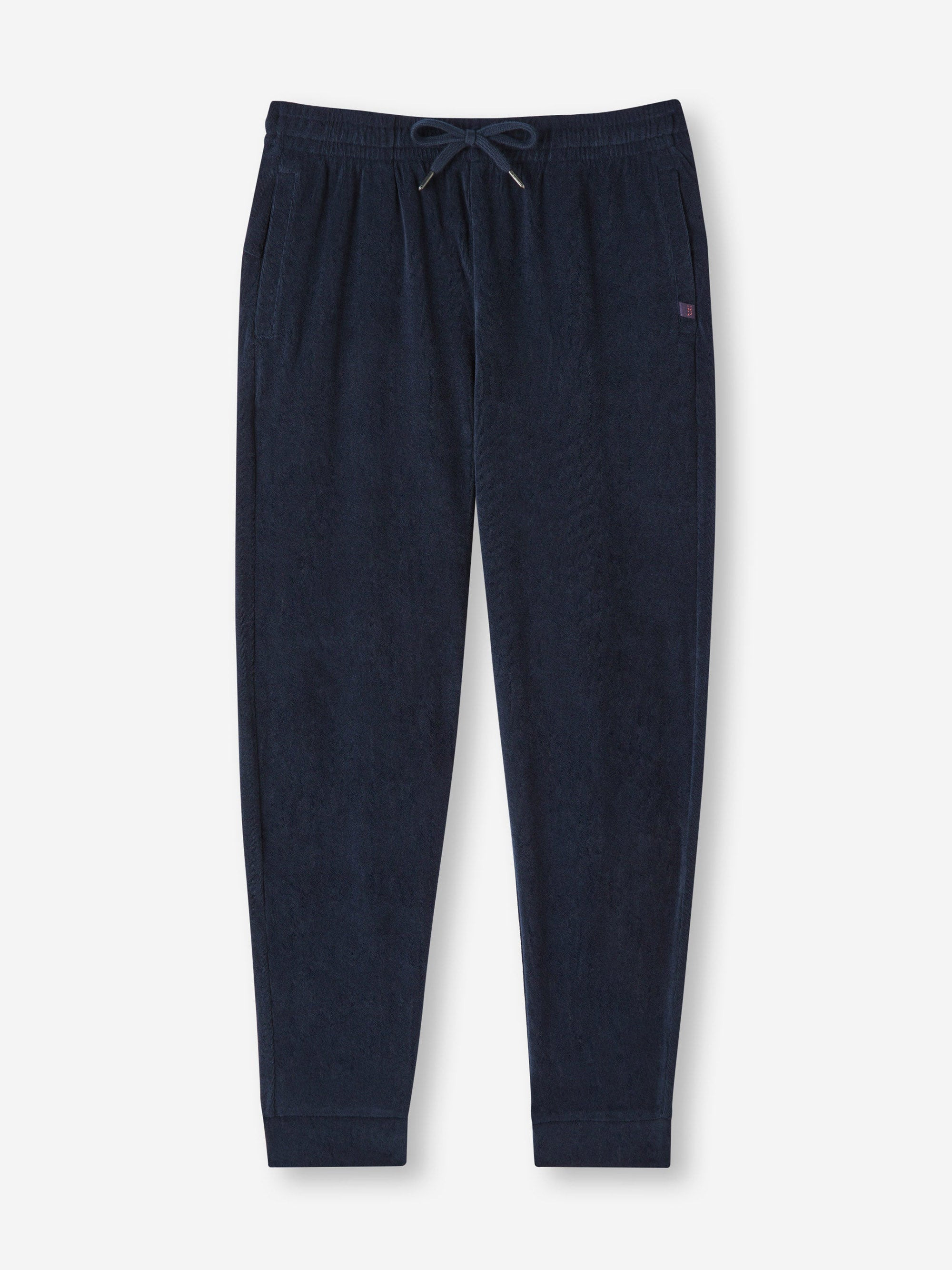 Men's Sweatpants Isaac Terry Cotton Navy - 2