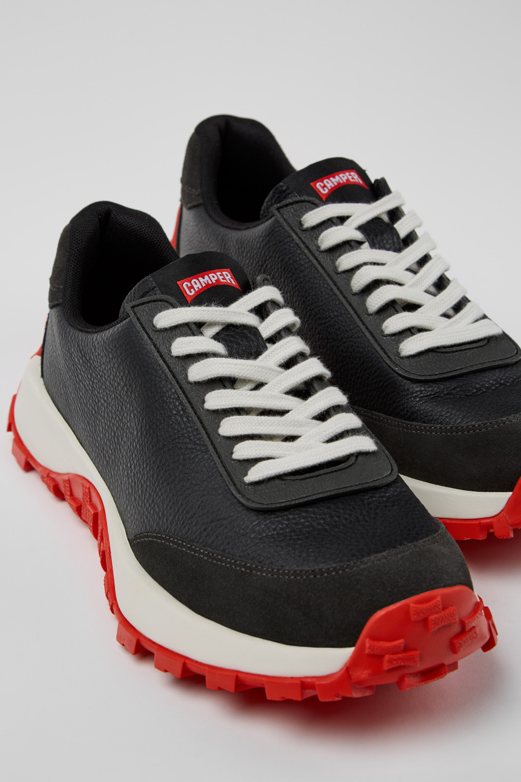 Multicolor Leather Sneakers for Men. - 3