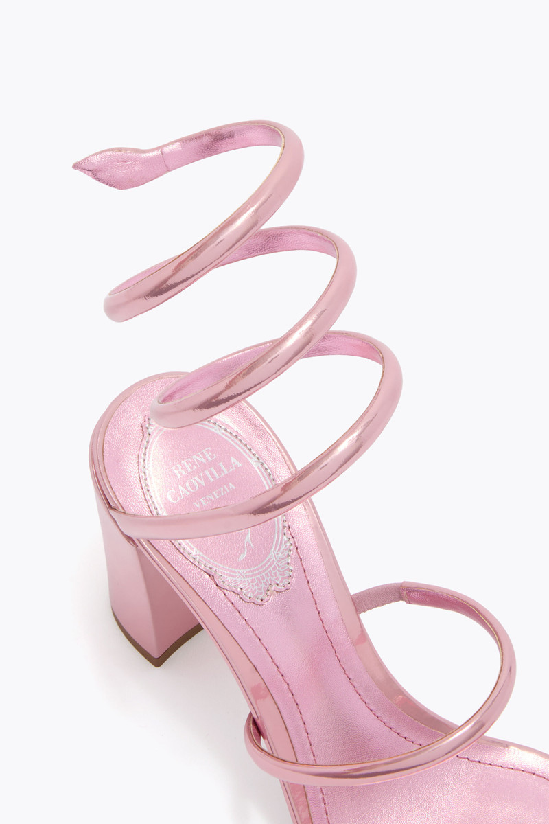 CLEO METALLIC PINK SANDAL 80 5