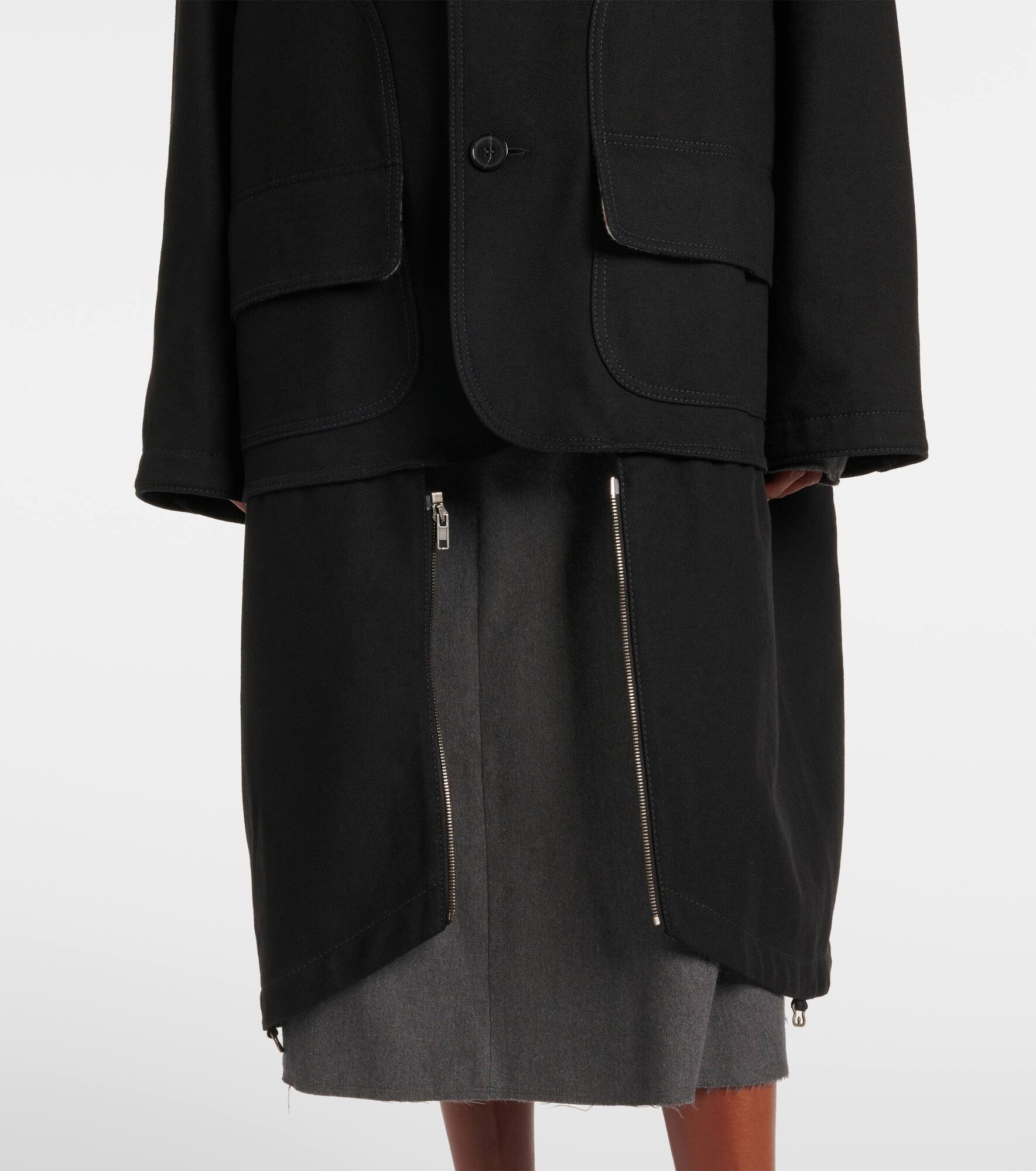 Cotton and wool coat - 5
