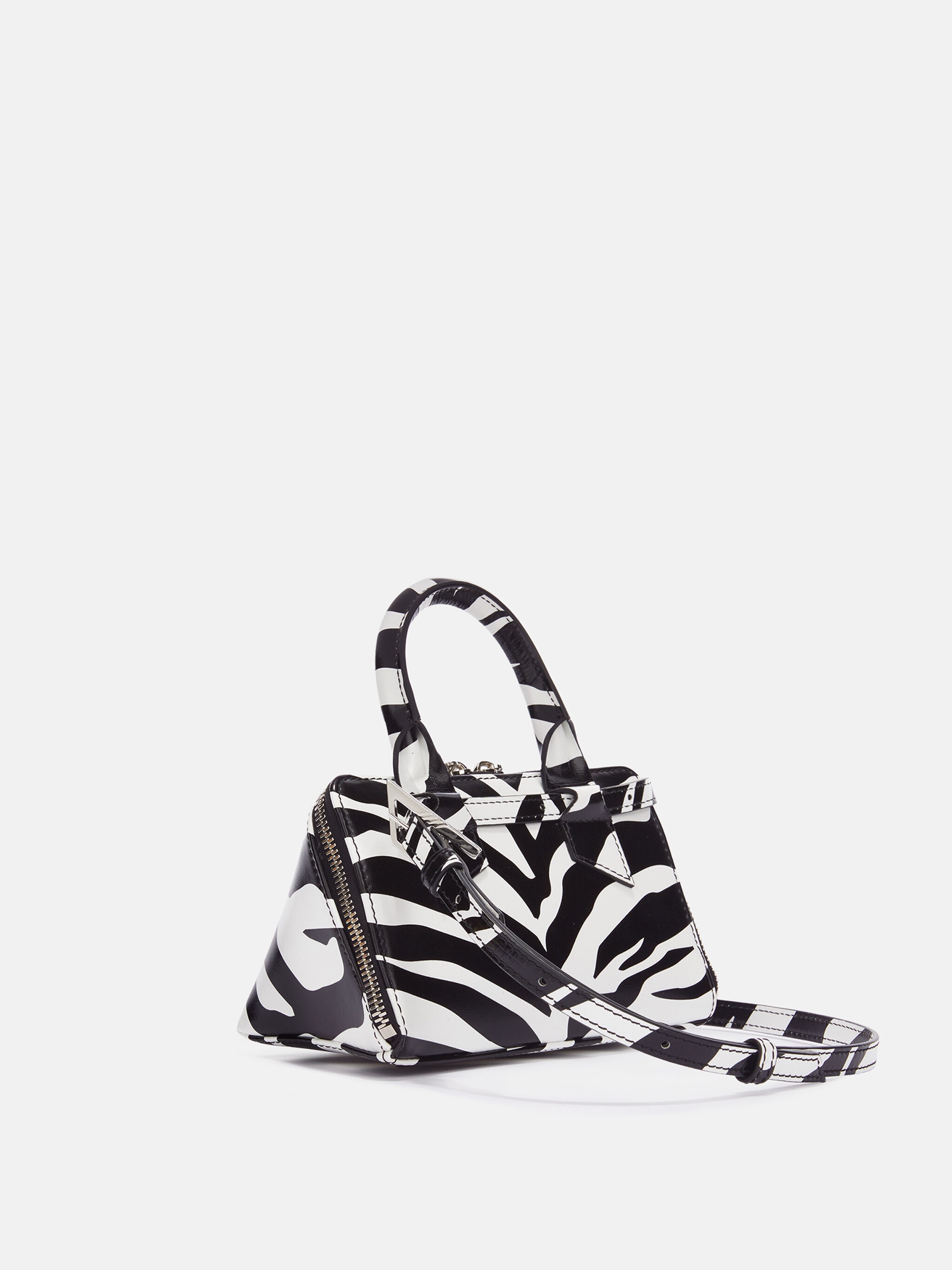 ''FRIDAY'' WHITE AND BLACK MINI BAG - 3