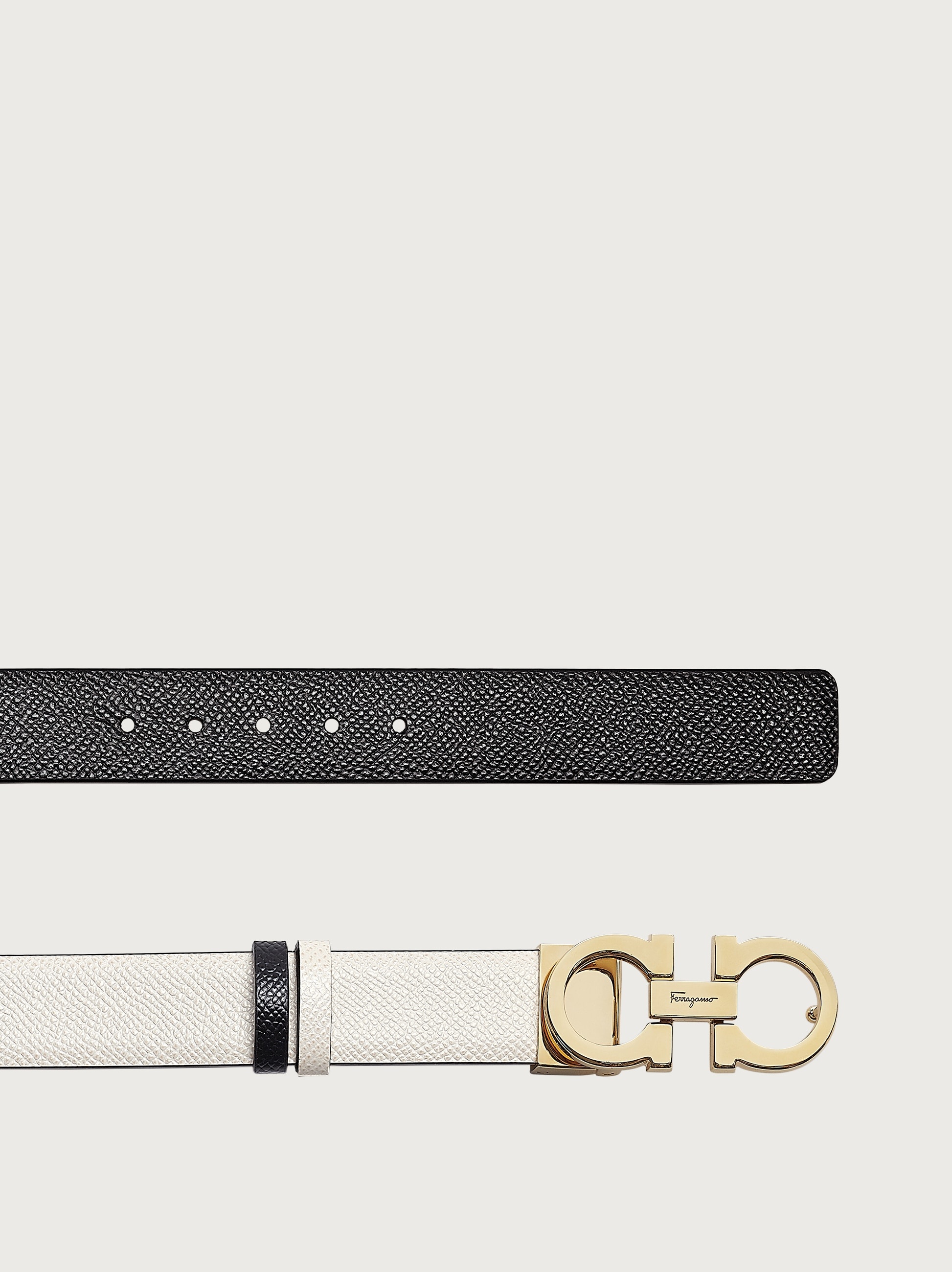 Reversible and adjustable Gancini belt - 3