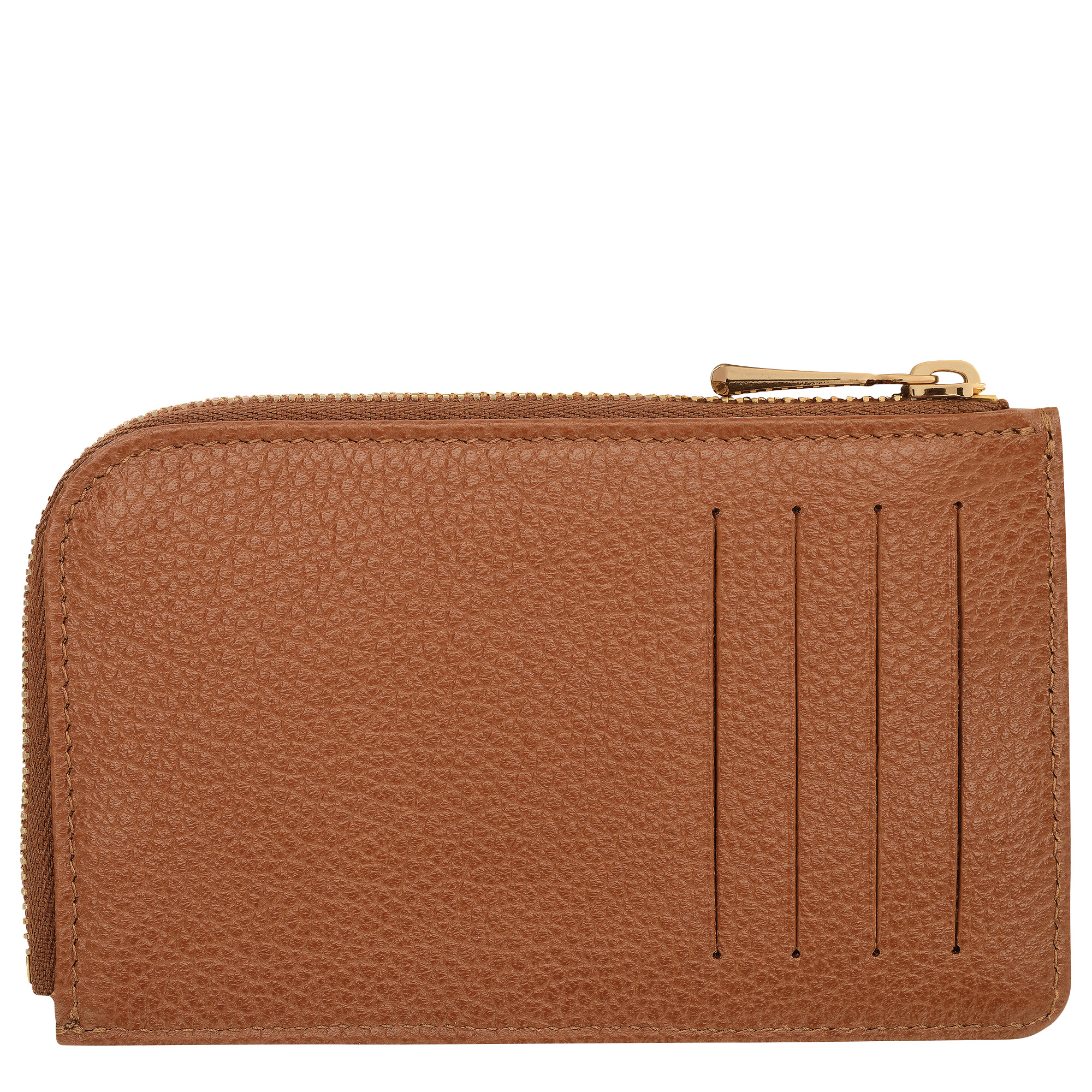 Le Foulonné Card holder Caramel - Leather - 2