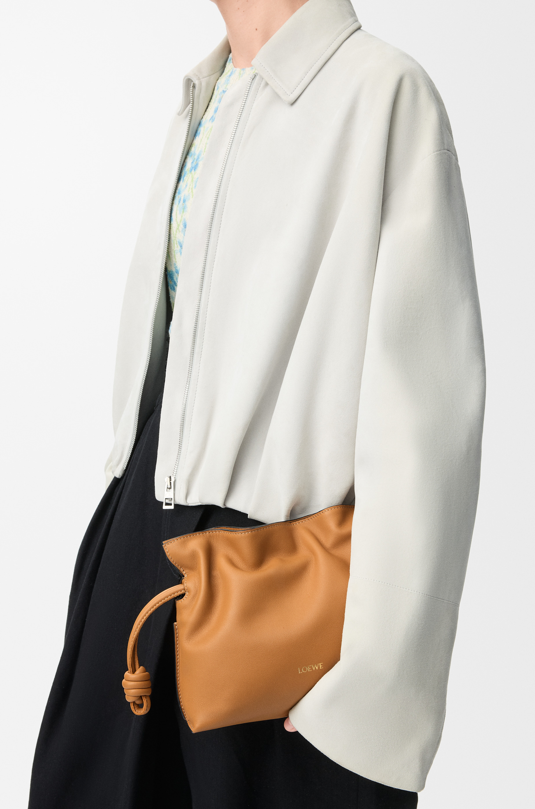 Mini Flamenco clutch in nappa calfskin - 3