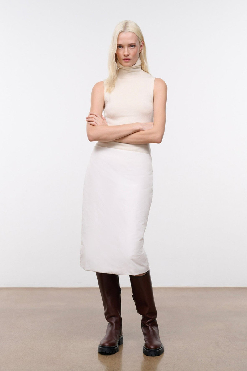 STAUD NERI SKIRT IVORY 1