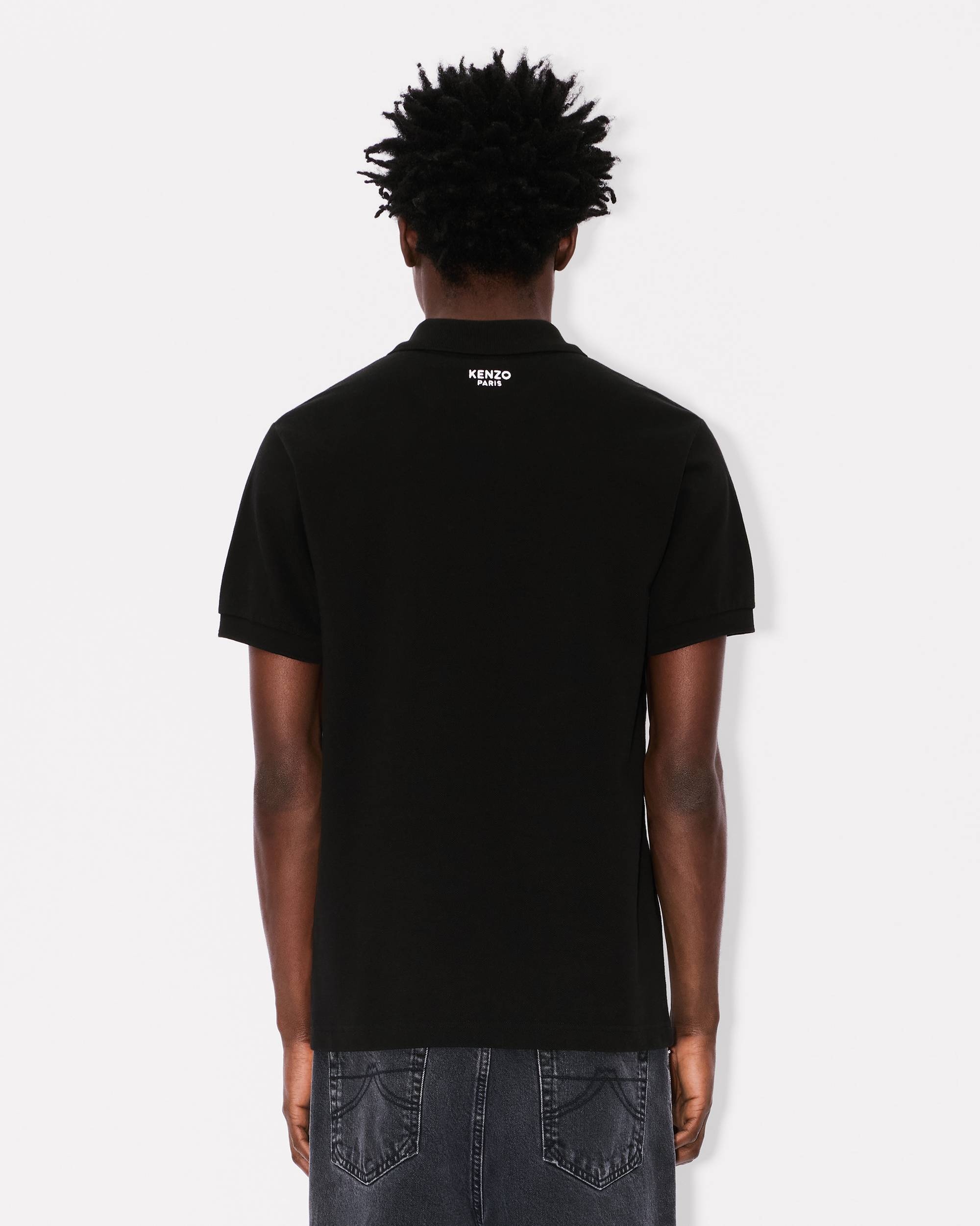 'Boke Flower' embroidered slim polo - 4