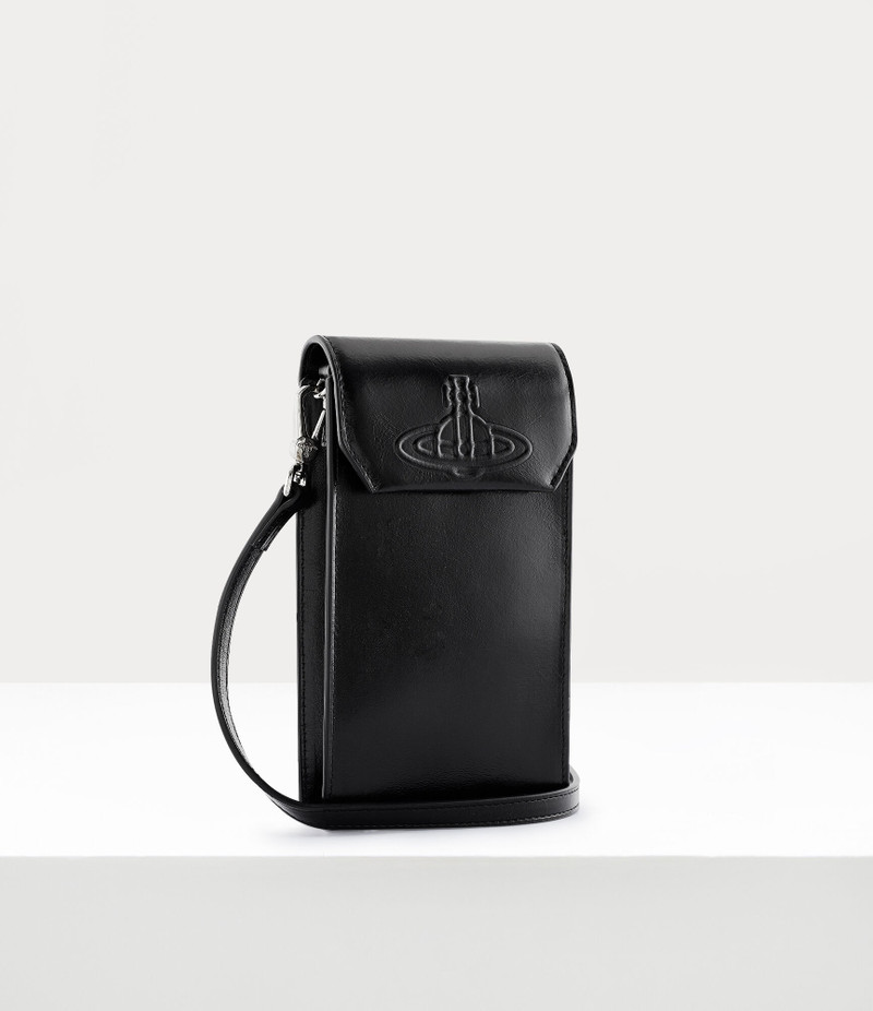 Vivienne Westwood NATURAL LEATHER INJECTED ORB PHONE BAG outlook