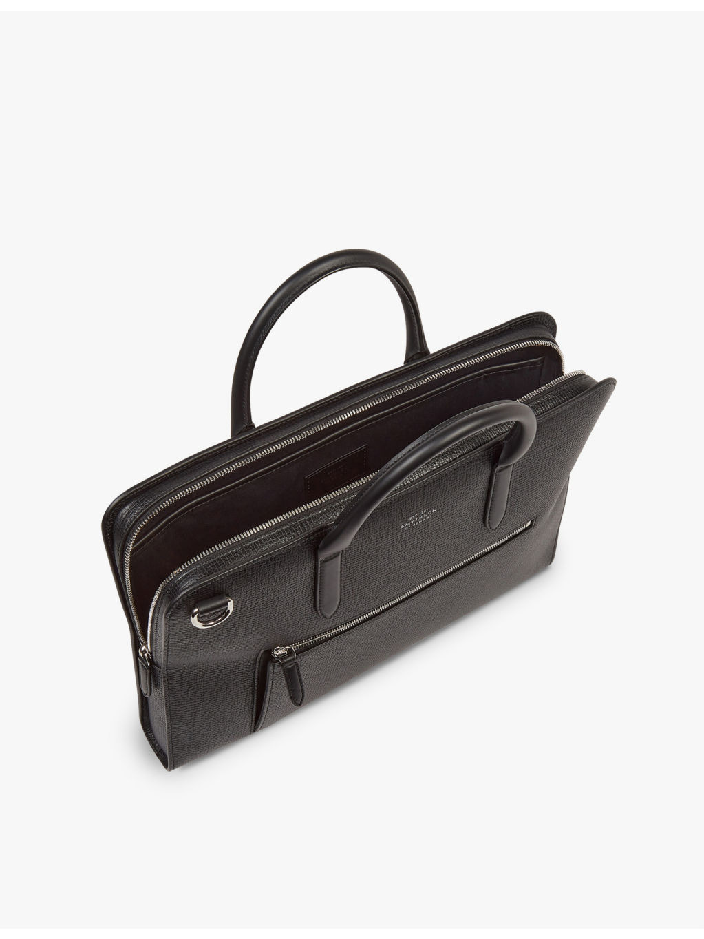 Ludlow Ultra-Slim grained-leather briefcase - 4