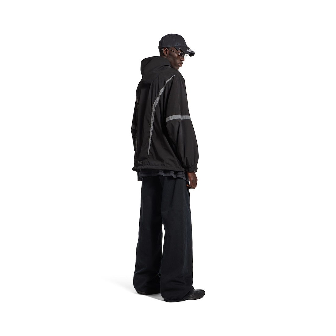 Men's Loop Sports Icon Large Tracksuit Jacket in Black/grey - 4