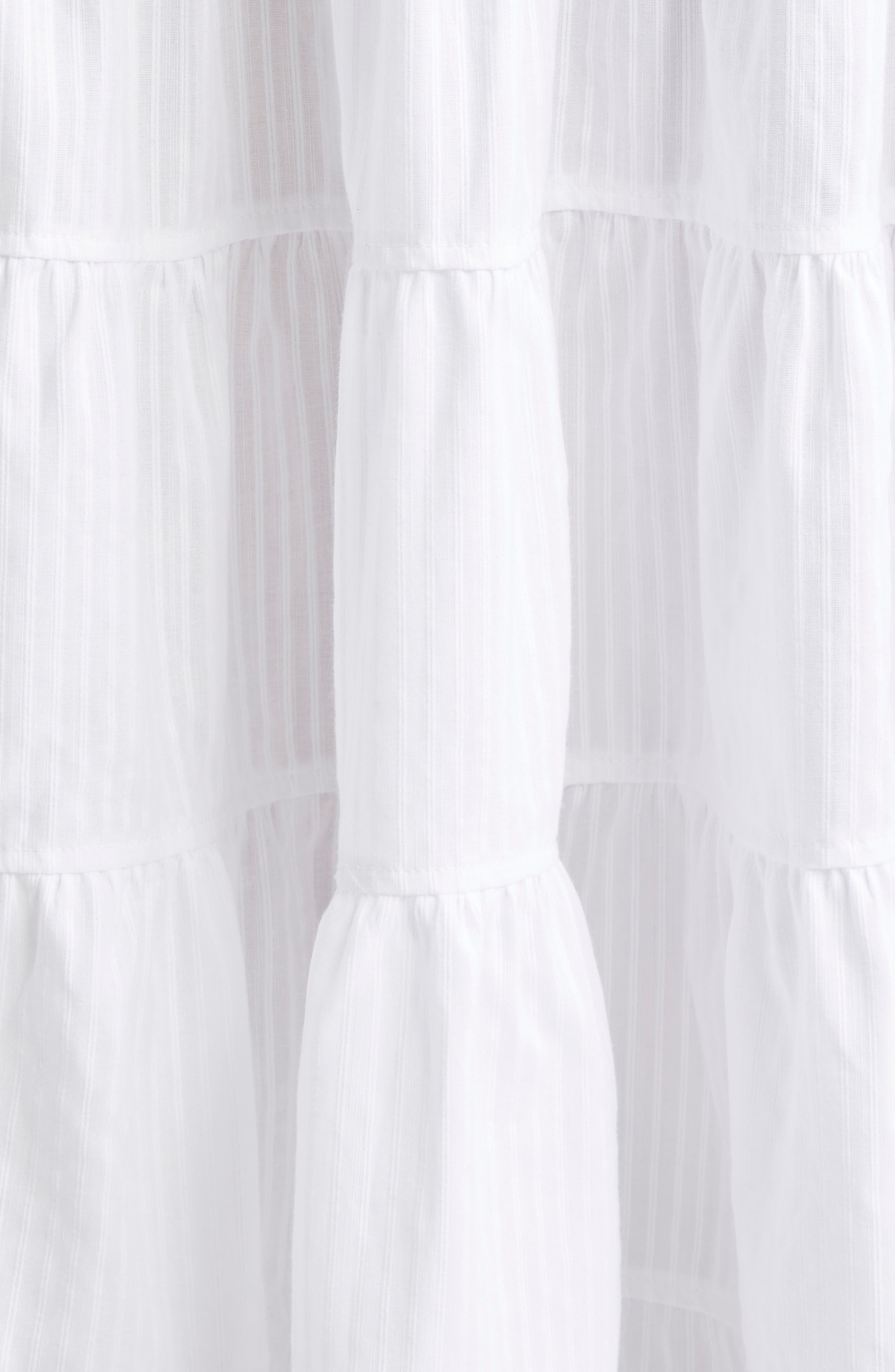 Paloma Wool Long Etoile Stripe Tiered Cotton Maxi Skirt in White at Nordstrom - 7
