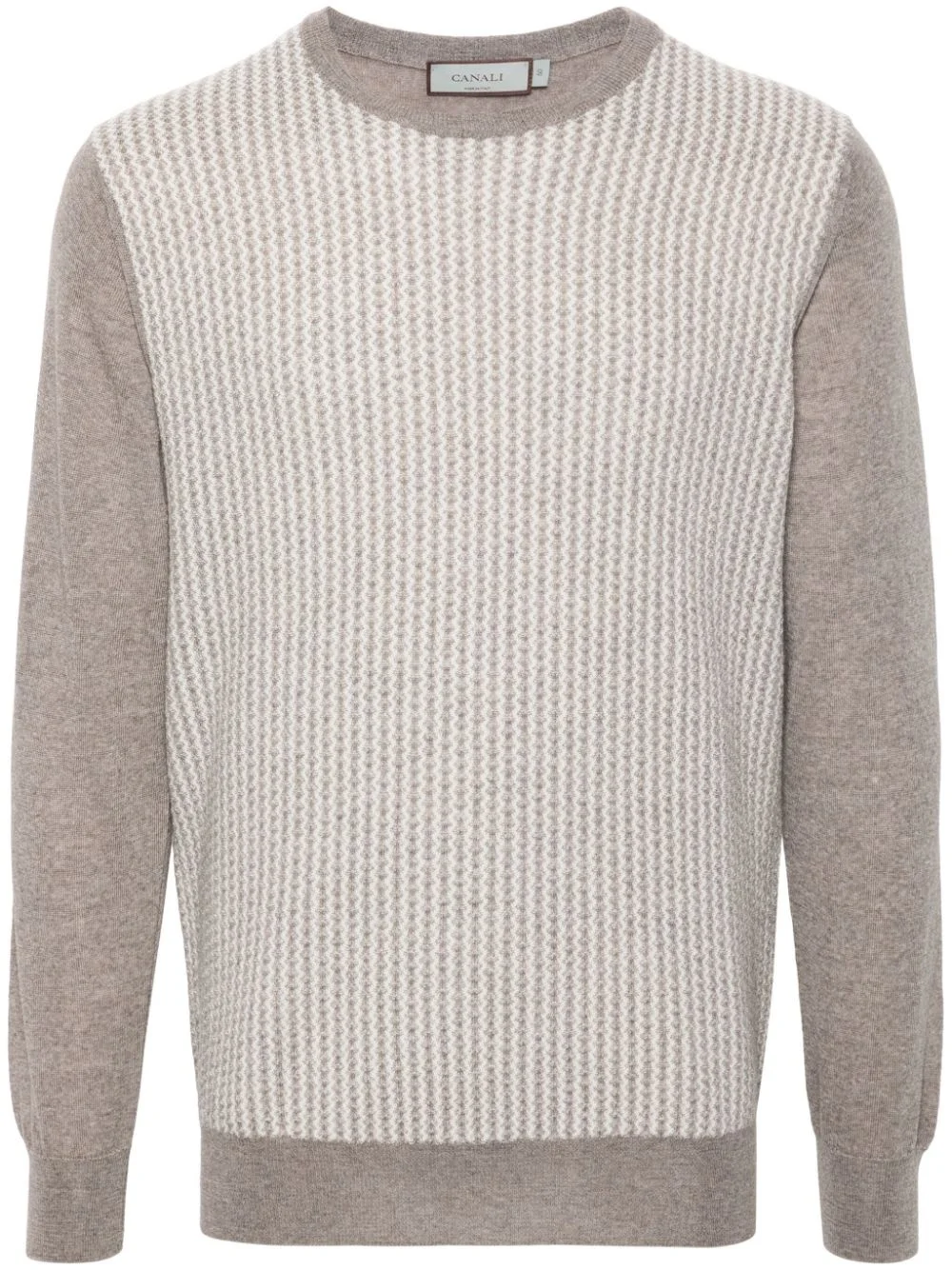 geometric-pattern sweater - 1