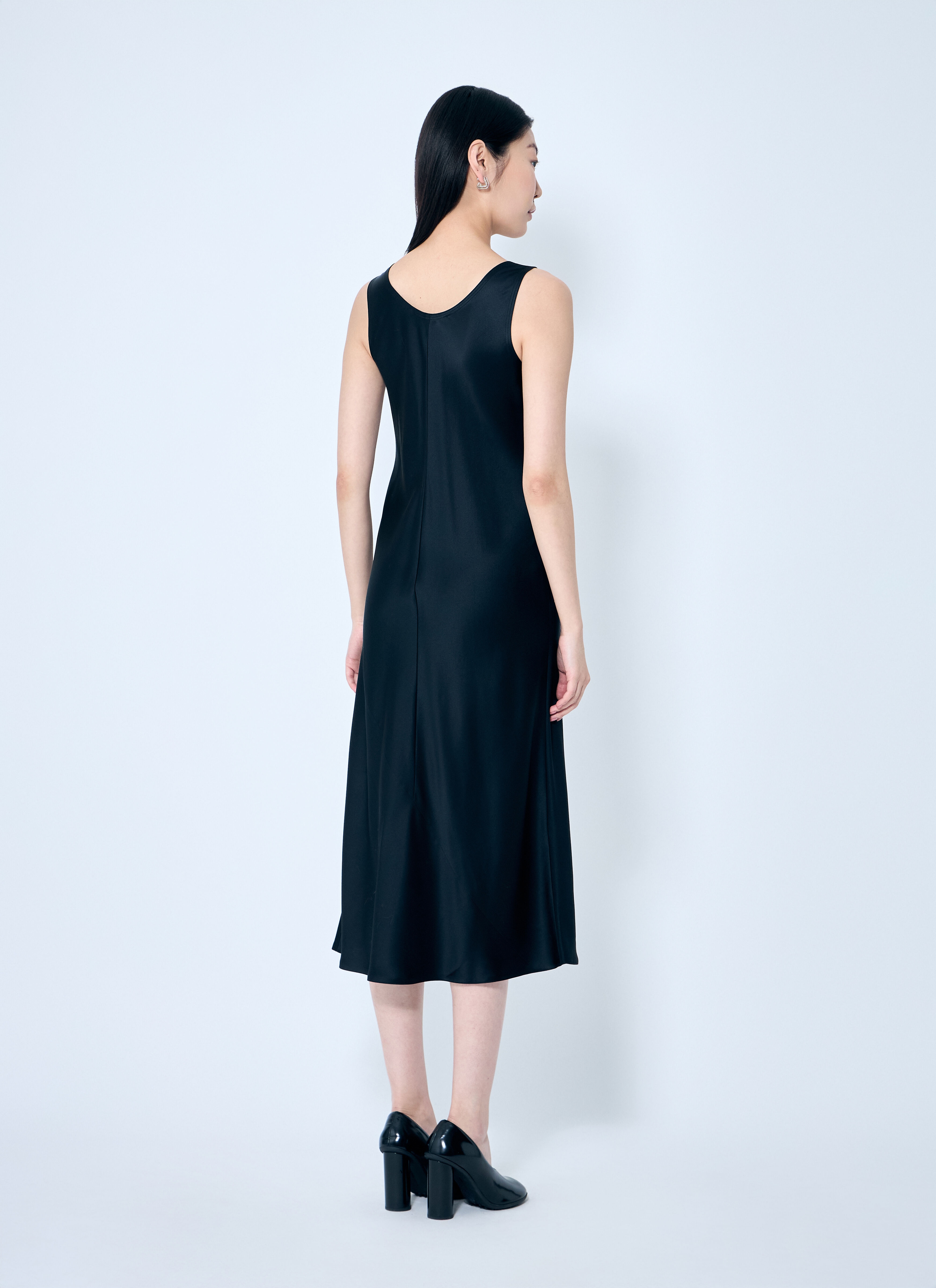 Silk Midi Dress - 4