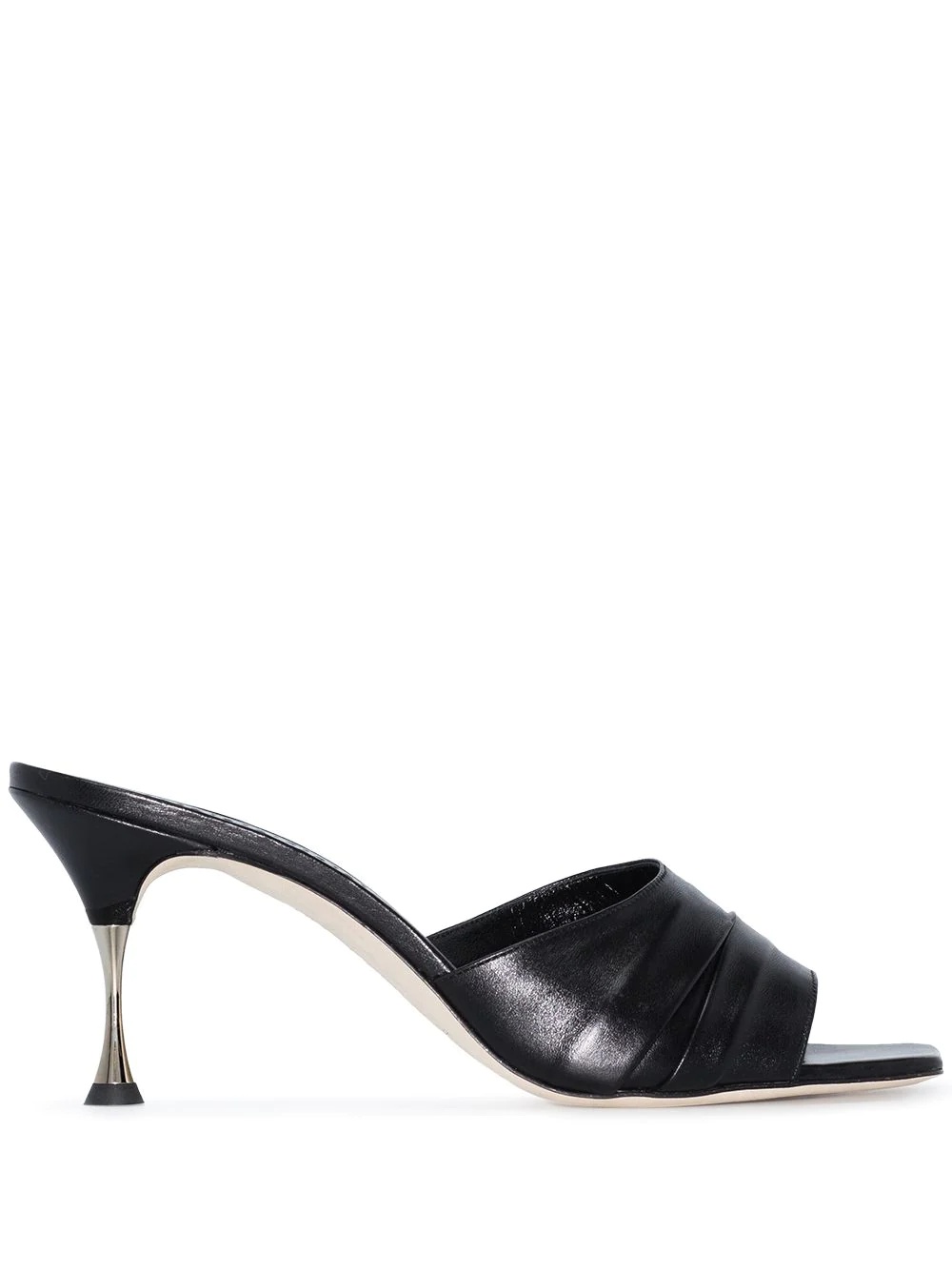 Picoux 70mm leather mules - 1