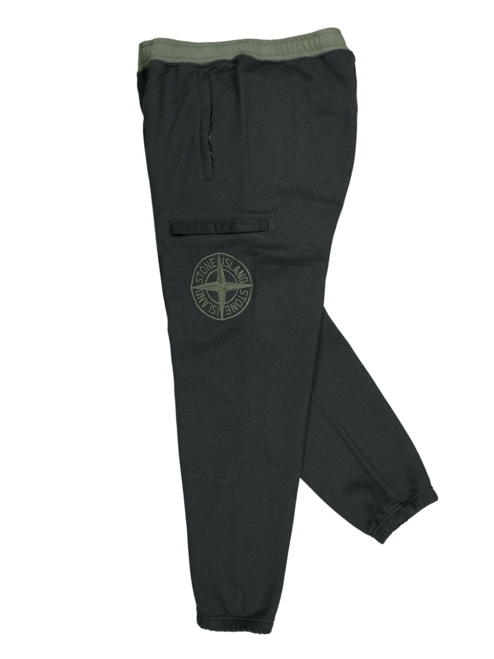 compass-motif jersey-fleece track pants - 3