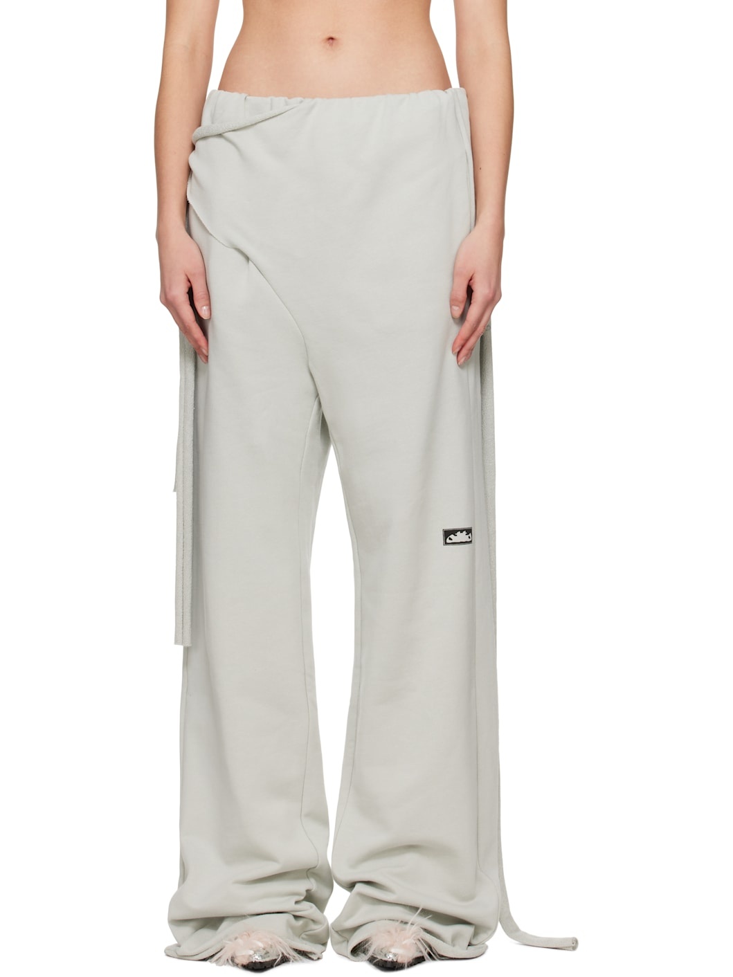 Gray 'Otto' Wrap Sweatpants - 1