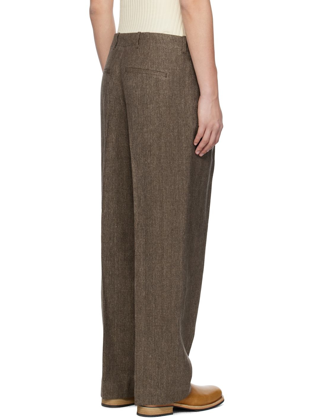 Brown Borrowed Chino Trousers - 3