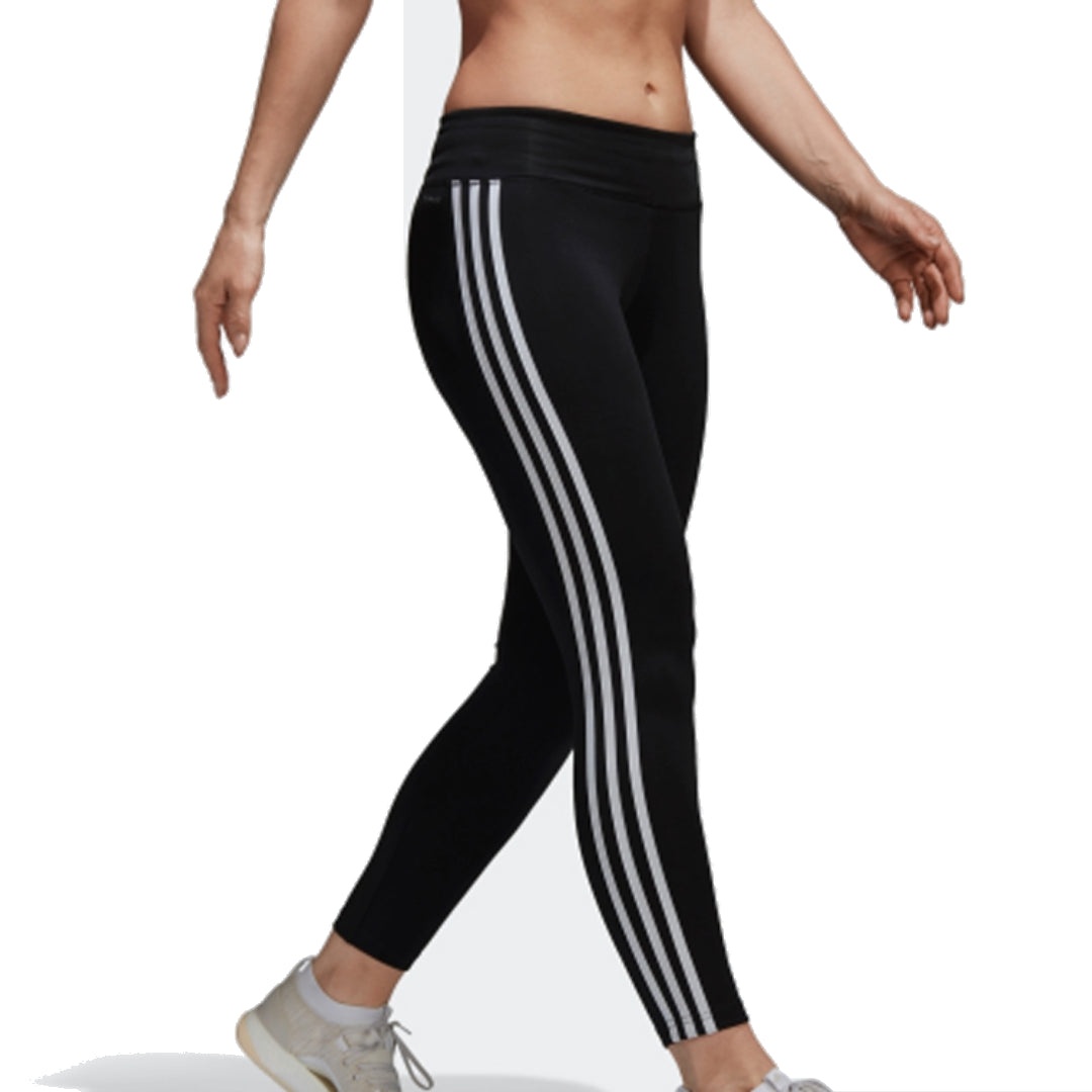 (WMNS) adidas Design 2 Move Climalite 3-Stripes 7/8 Tights Asia Sizing 'Black' CE2036 - 3