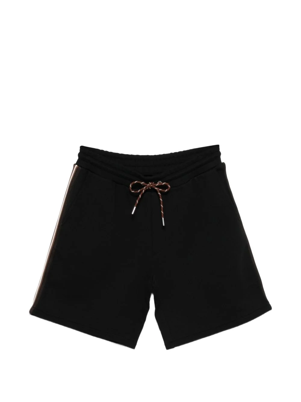 drawstring side stripe shorts - 1