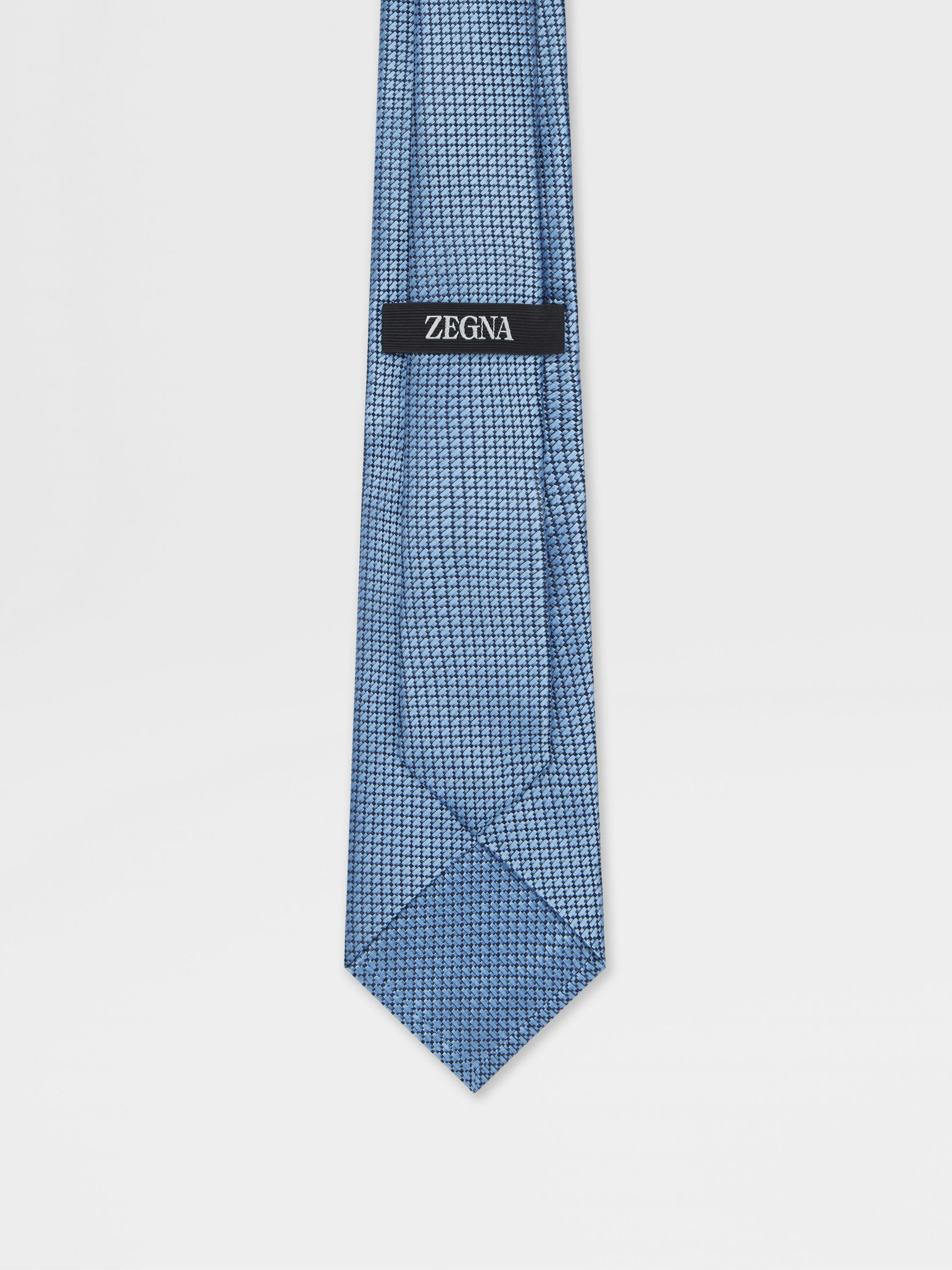 LIGHT BLUE SILK TIE - 3