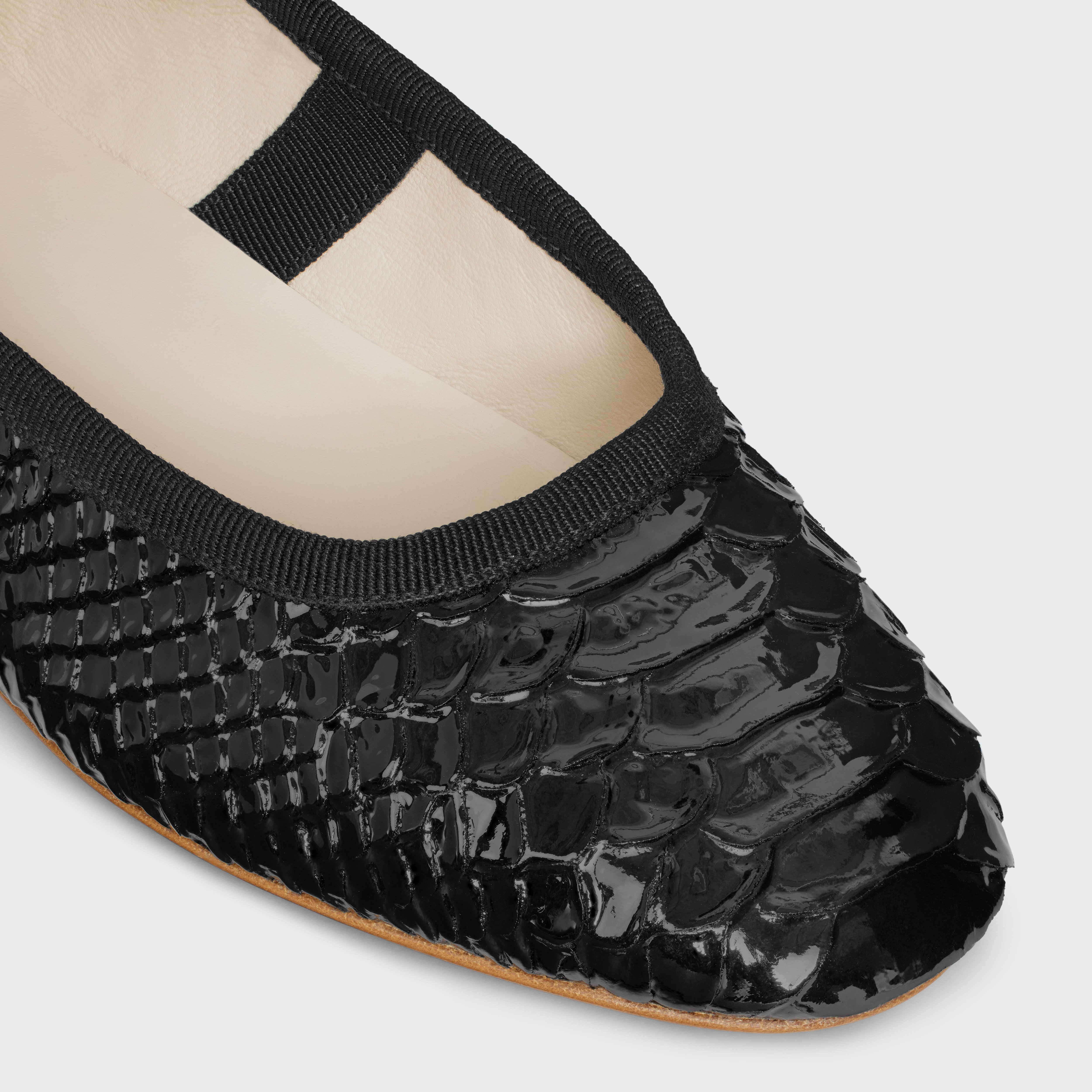 MARY JANE BALLERINA LES BALLERINES CELINE in Python Stamped Calfskin - 4