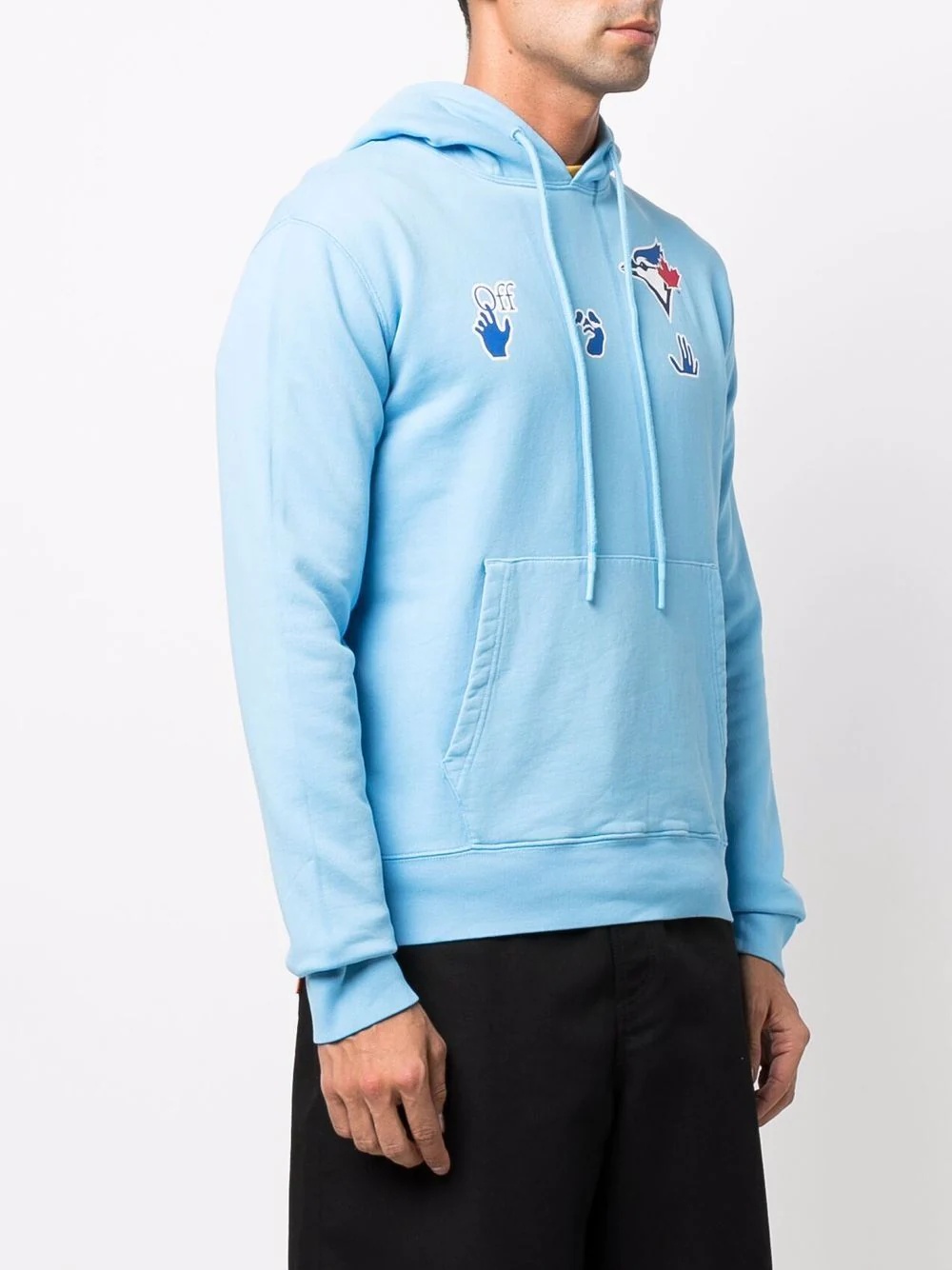x MBL Blue Jays logo-print hoodie - 3