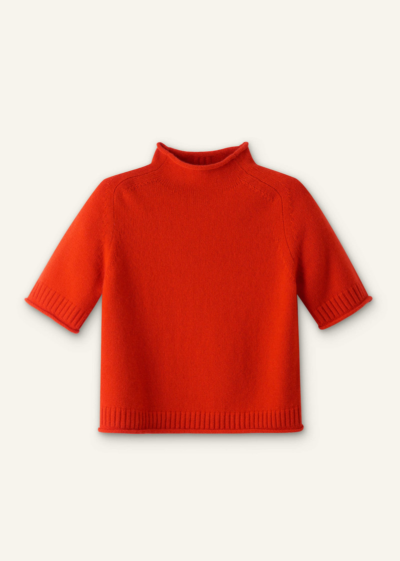 Roll Trim Knit Tee - 1