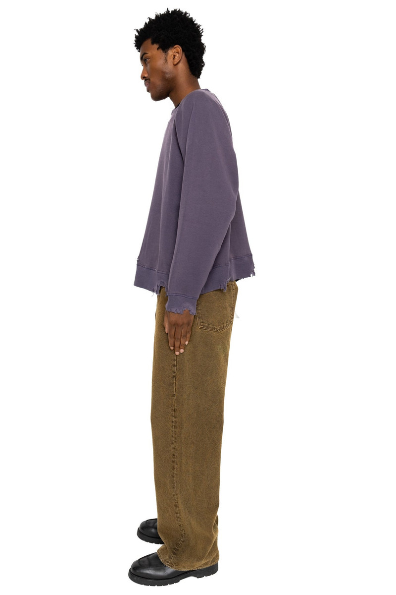 FULLCOUNT Fading Raglan Sleeve Sweatshirt - Egg Plant outlook