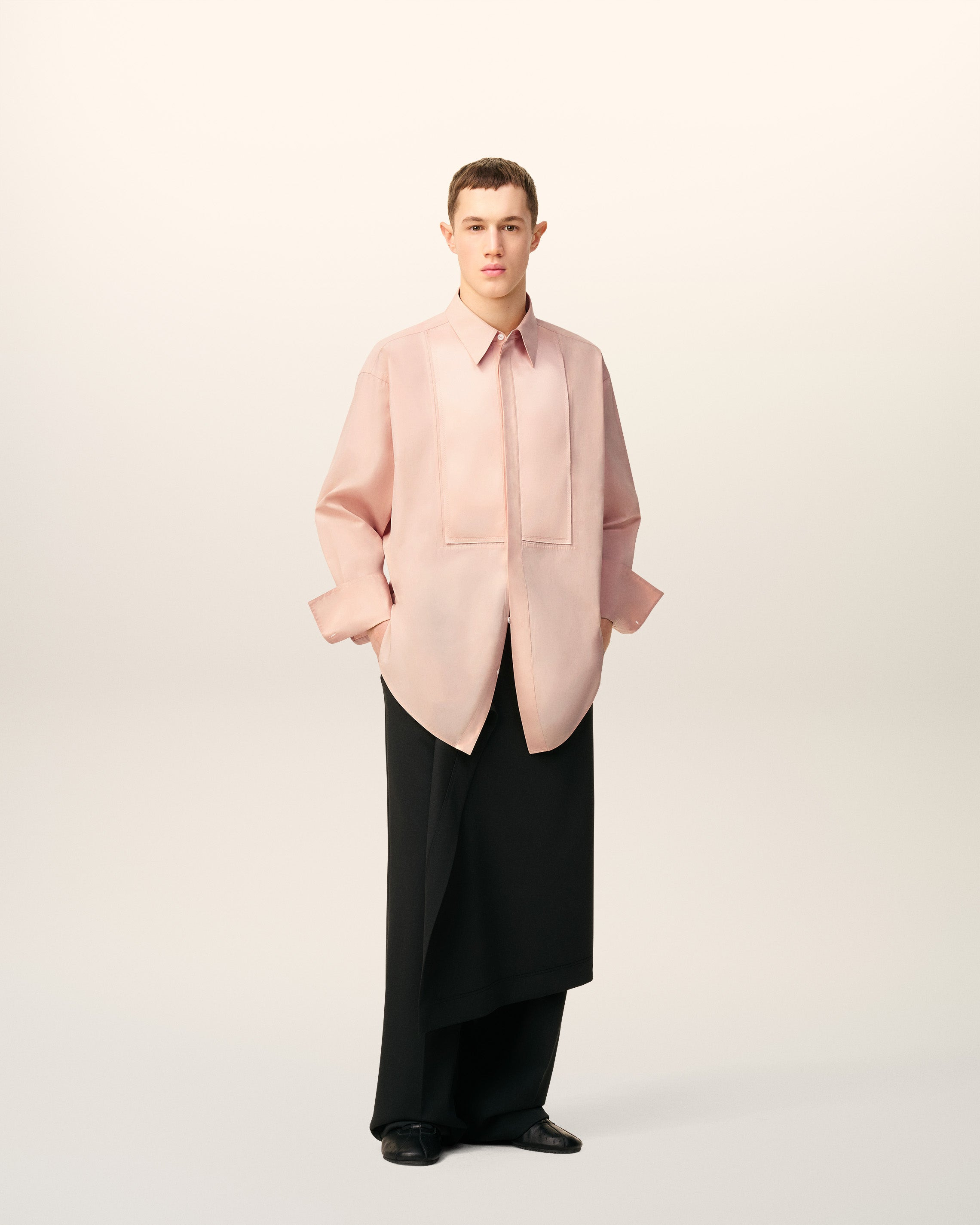 PINK COTTON OVERSIZED  SHIRT - 2