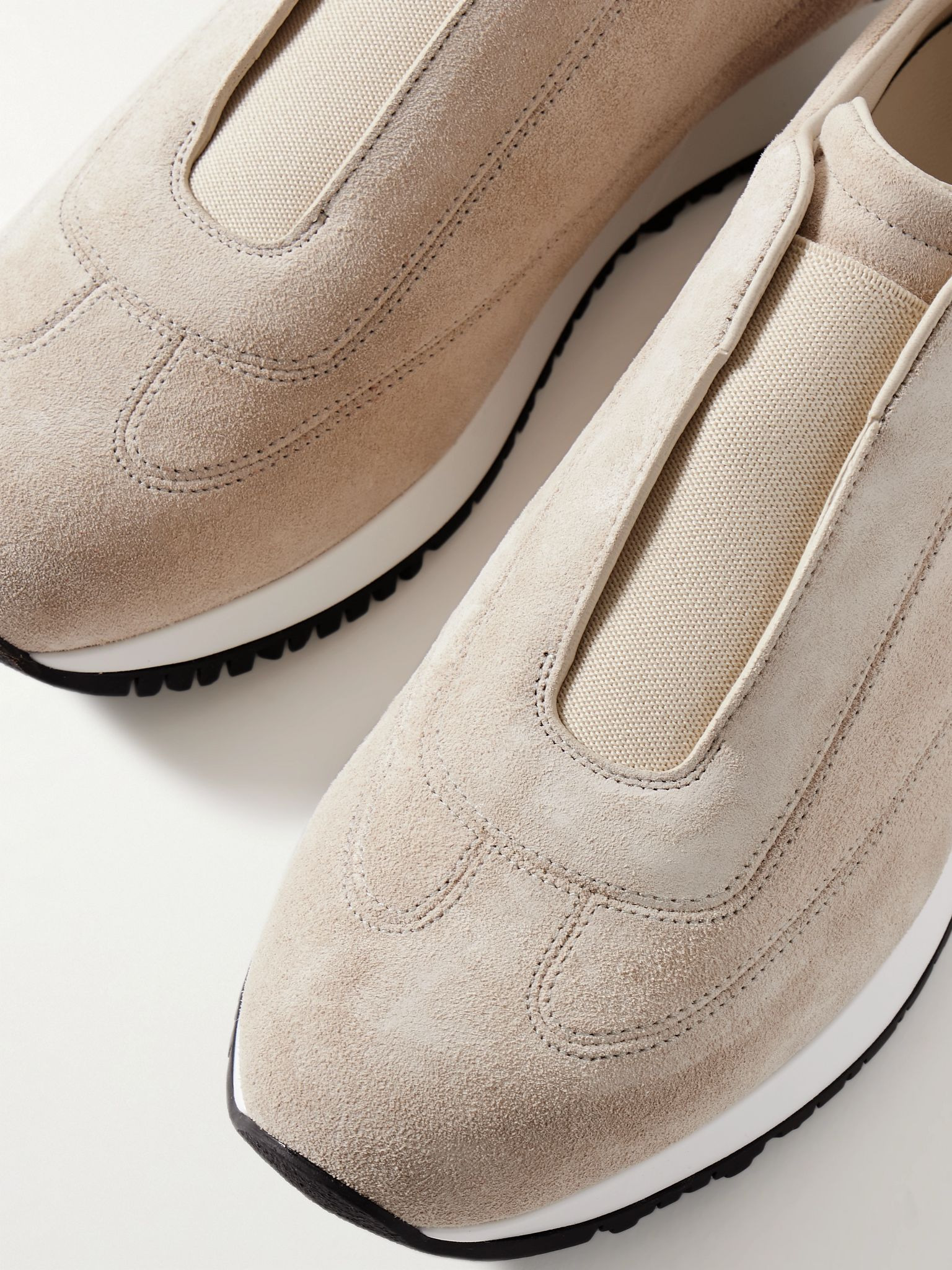 Lift Suede Slip-On Sneakers Beige - 5