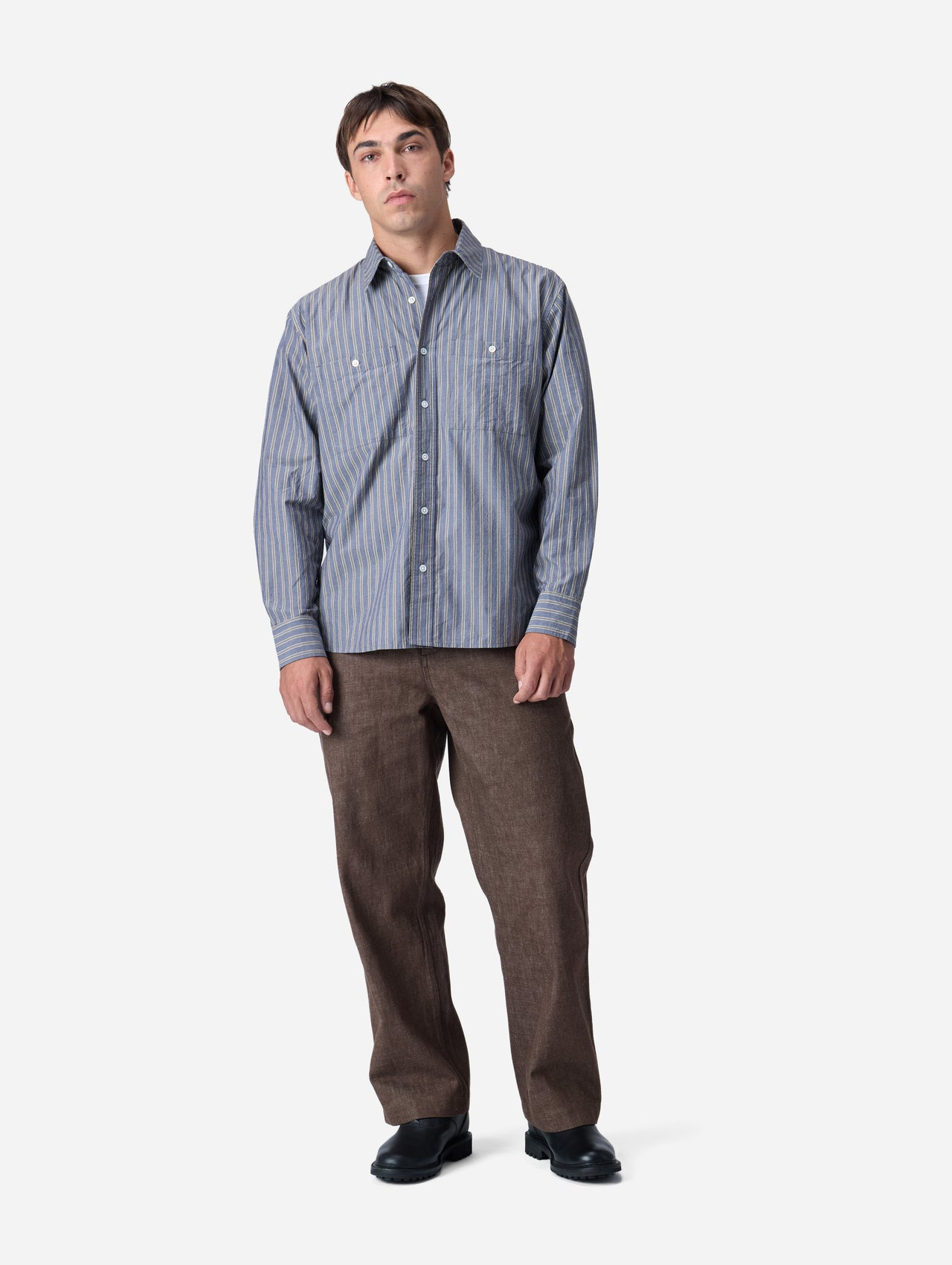 Harvest Pant - Brown Denim - 3