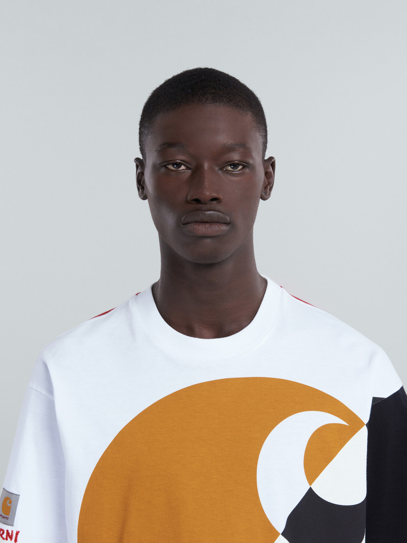 MARNI X CARHARTT WIP - GREEN LOGO T-SHIRT 4