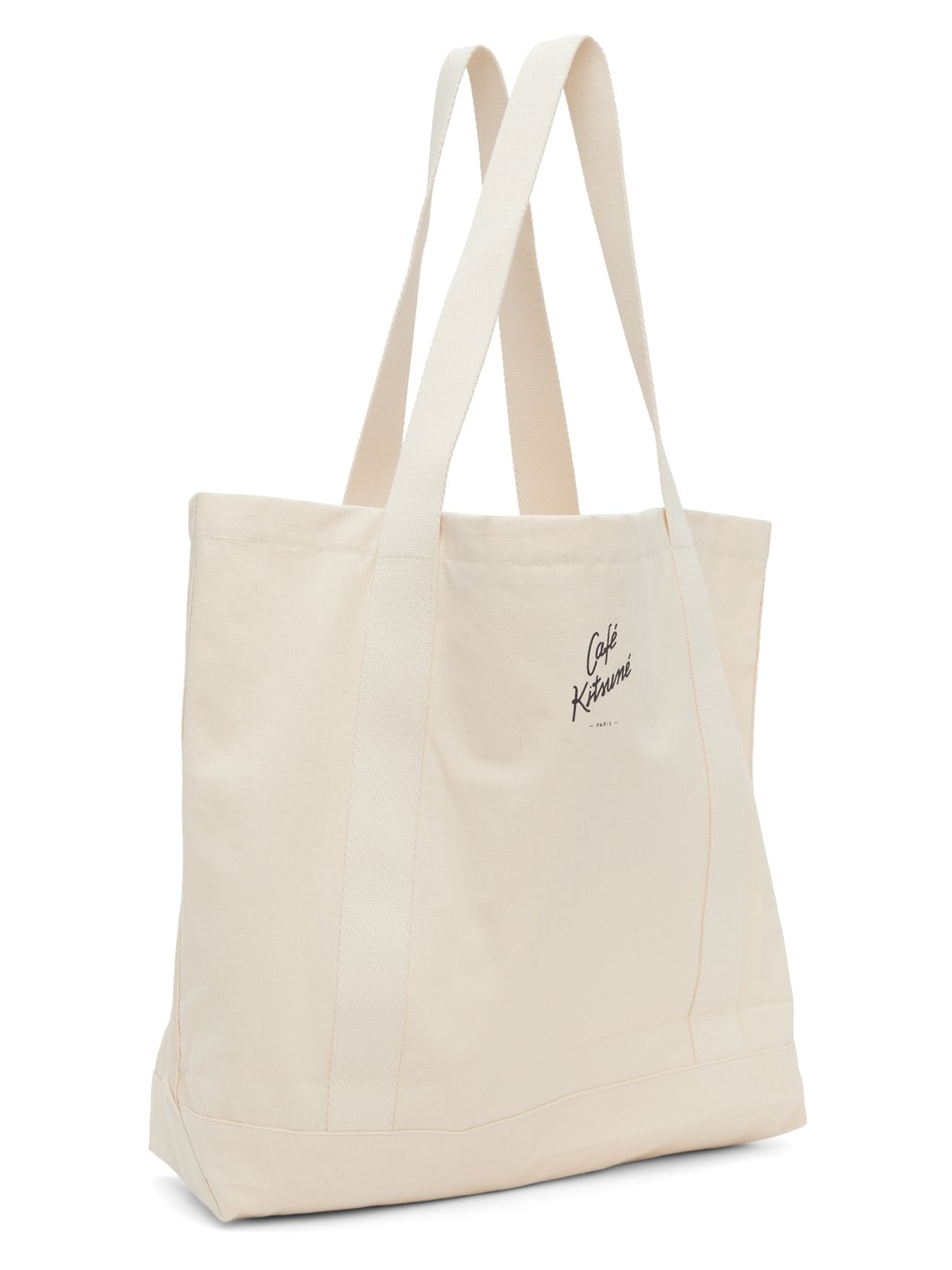 Beige Café Kitsuné Fox Tote - 3