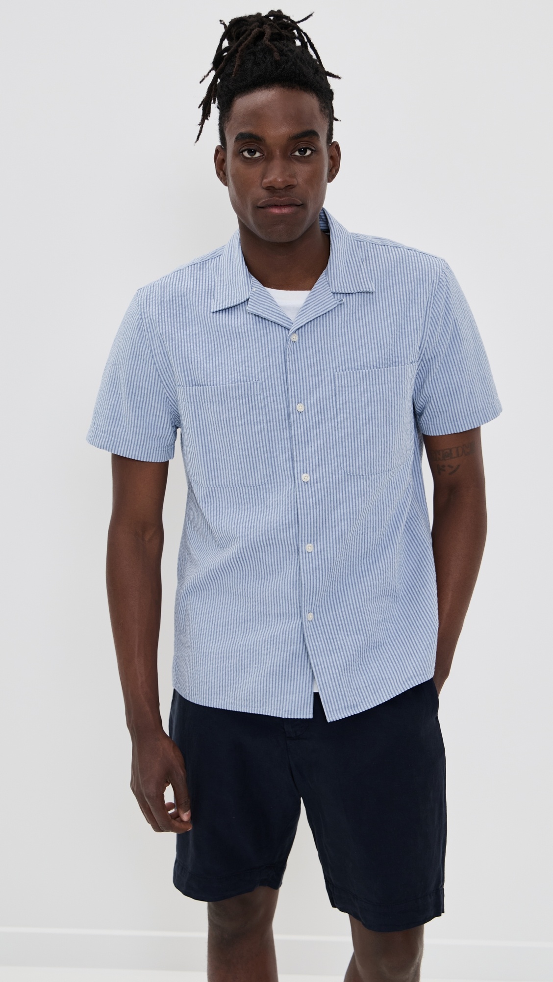 Seersucker Camp Shirt - 6