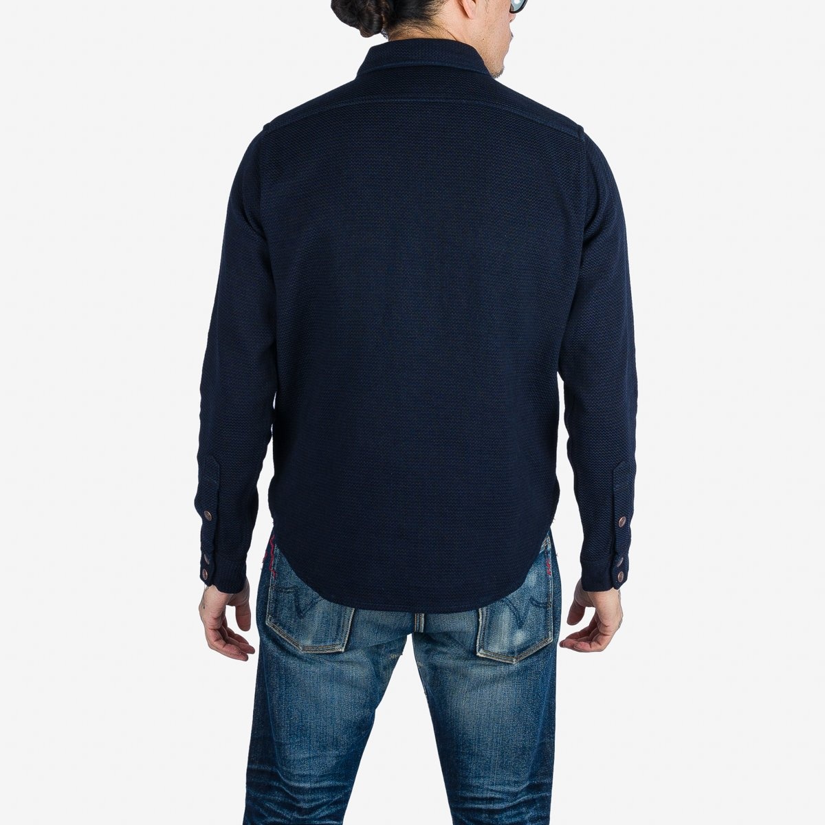 IHSH-389-IND 12oz Dobby Cloth CPO Shirt - Indigo - 3