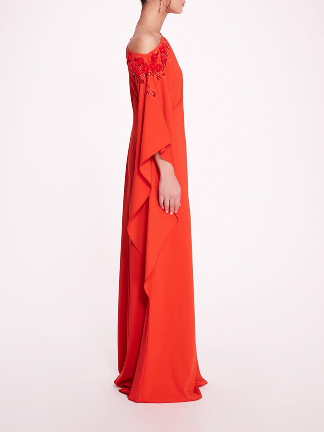 EMBROIDERED DRAPED KAFTAN - 3