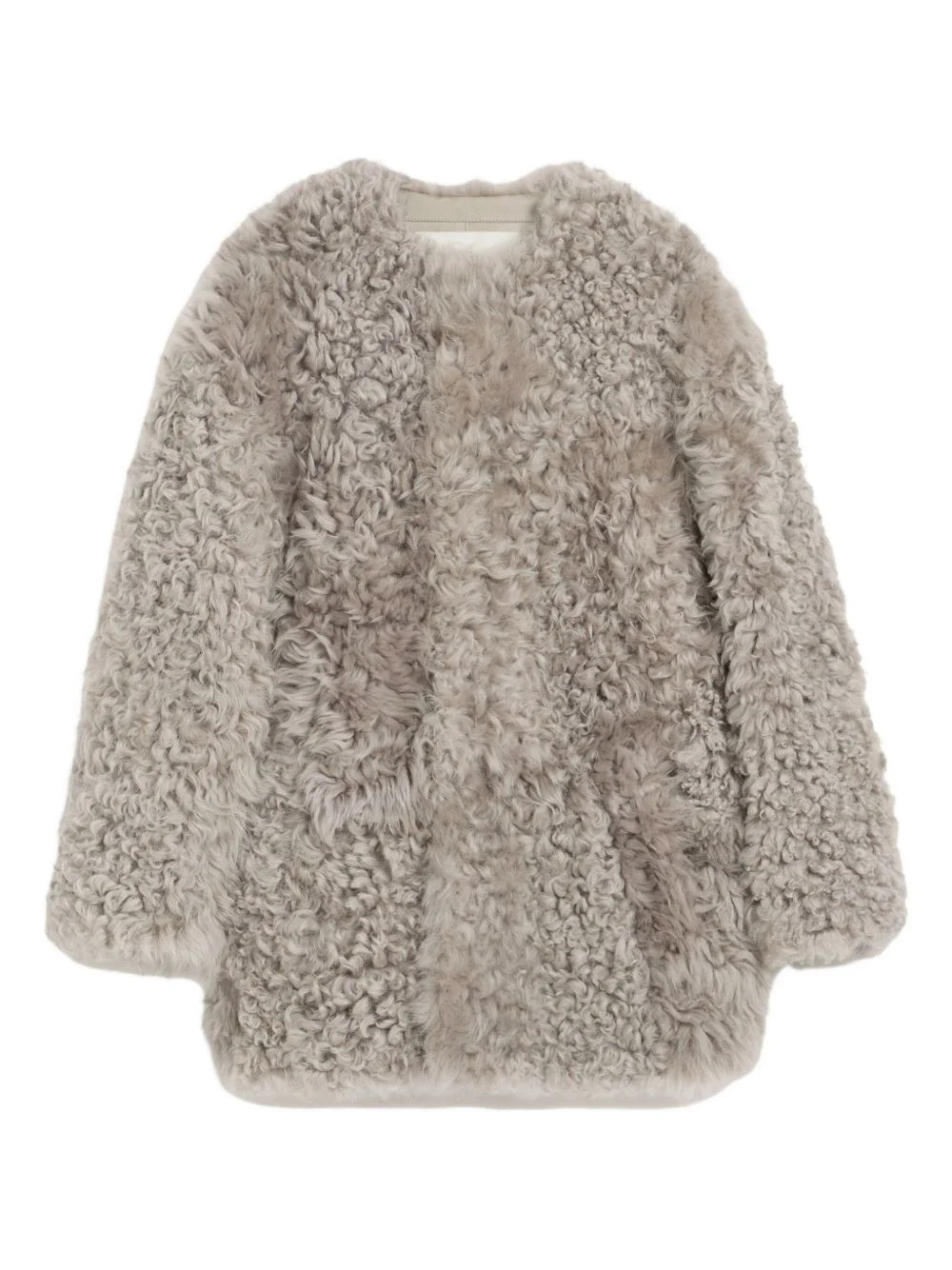 shearling short coat - 1