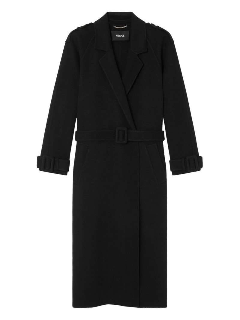 belted buttoned coat 1