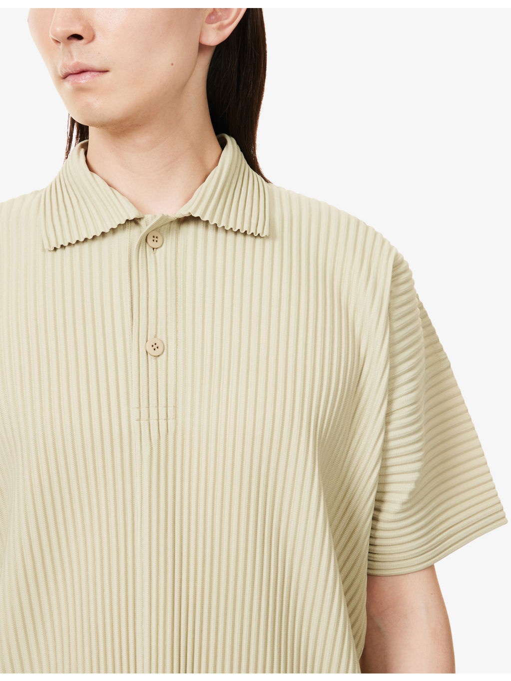 May V-Neck Regular-Fit Knitted Polo Shirt - 5