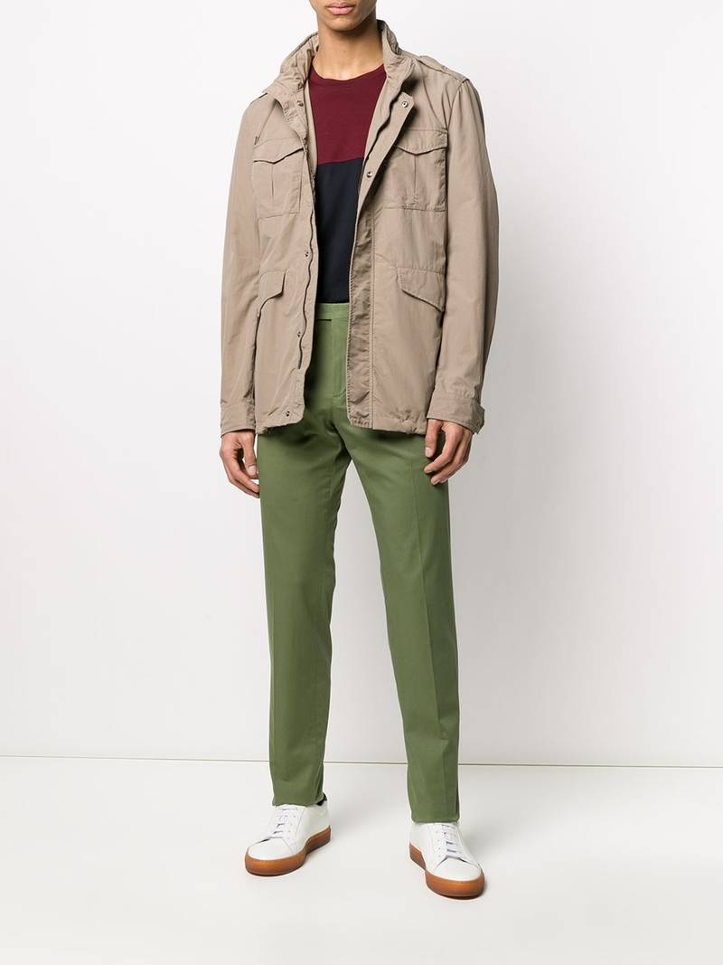 Herno high-neck field jacket outlook