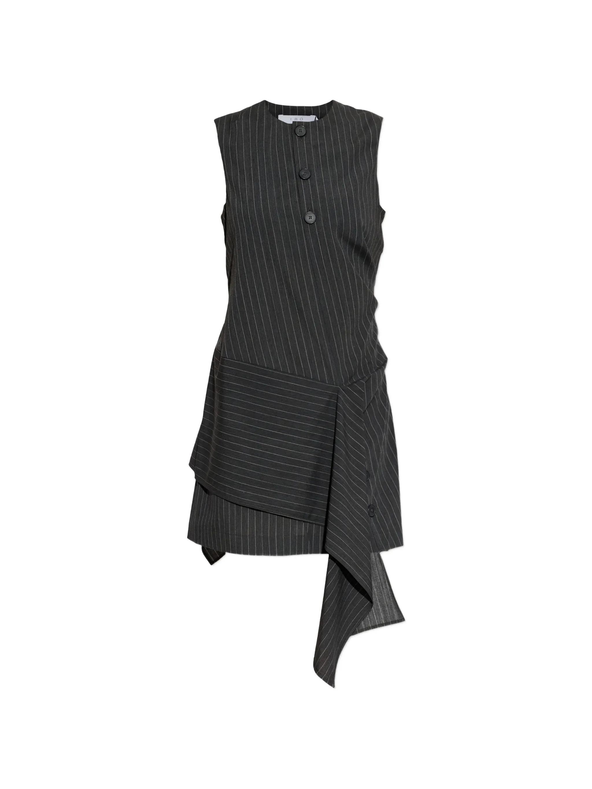 Iro Klea Pinstripe Layered Mini Dress - 1
