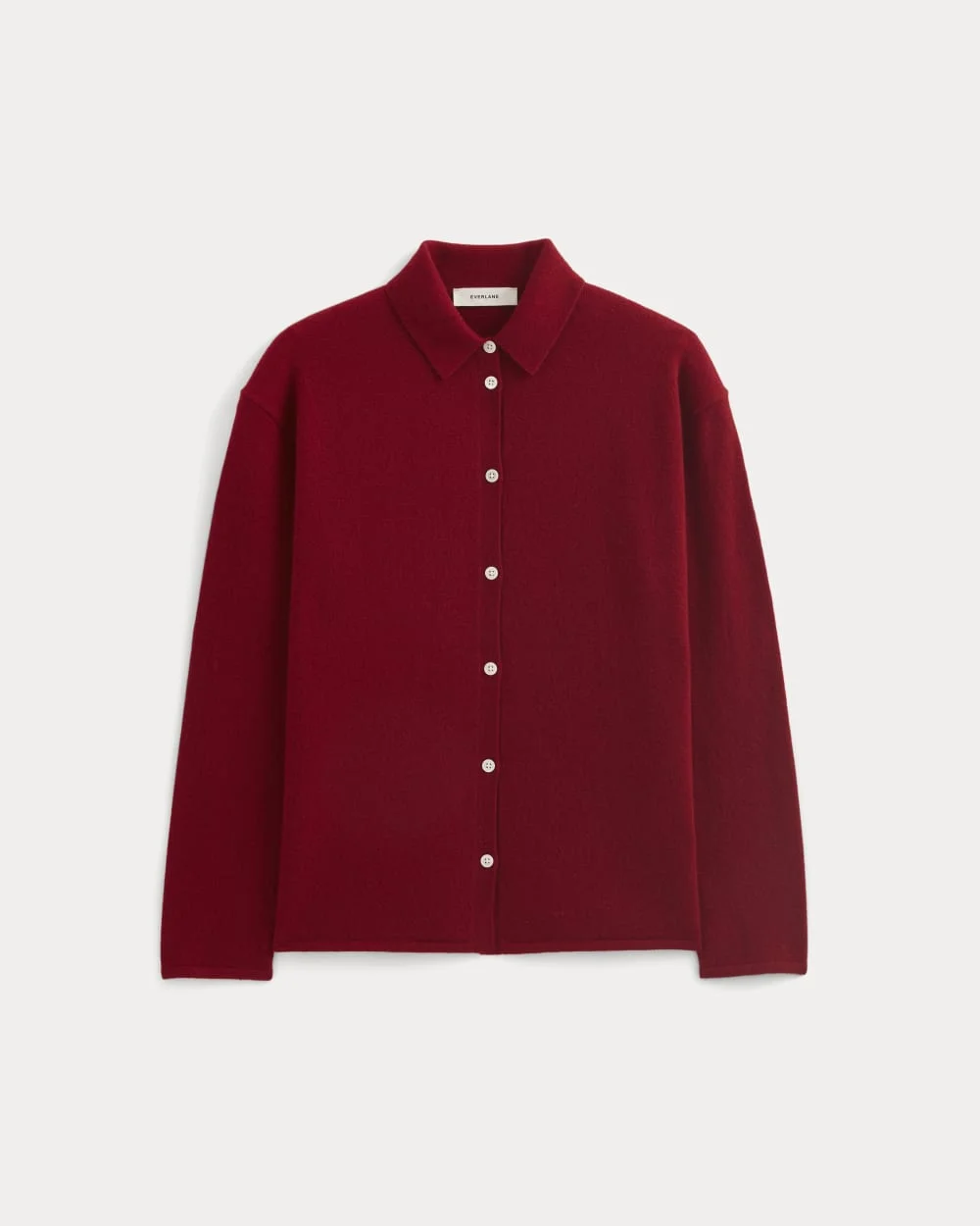 CASHMERE BUTTON-UP SHIRT - 1
