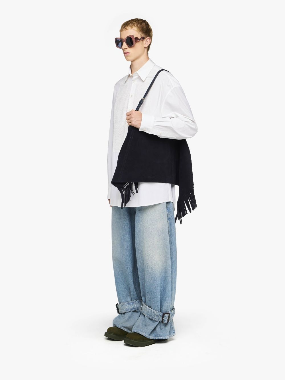 MEDIUM SCARF BAG - SUEDE SHOULDER BAG 5