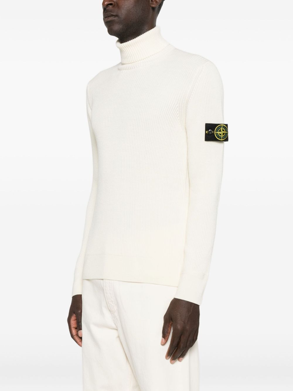 ribbed high-neck sweater - 2