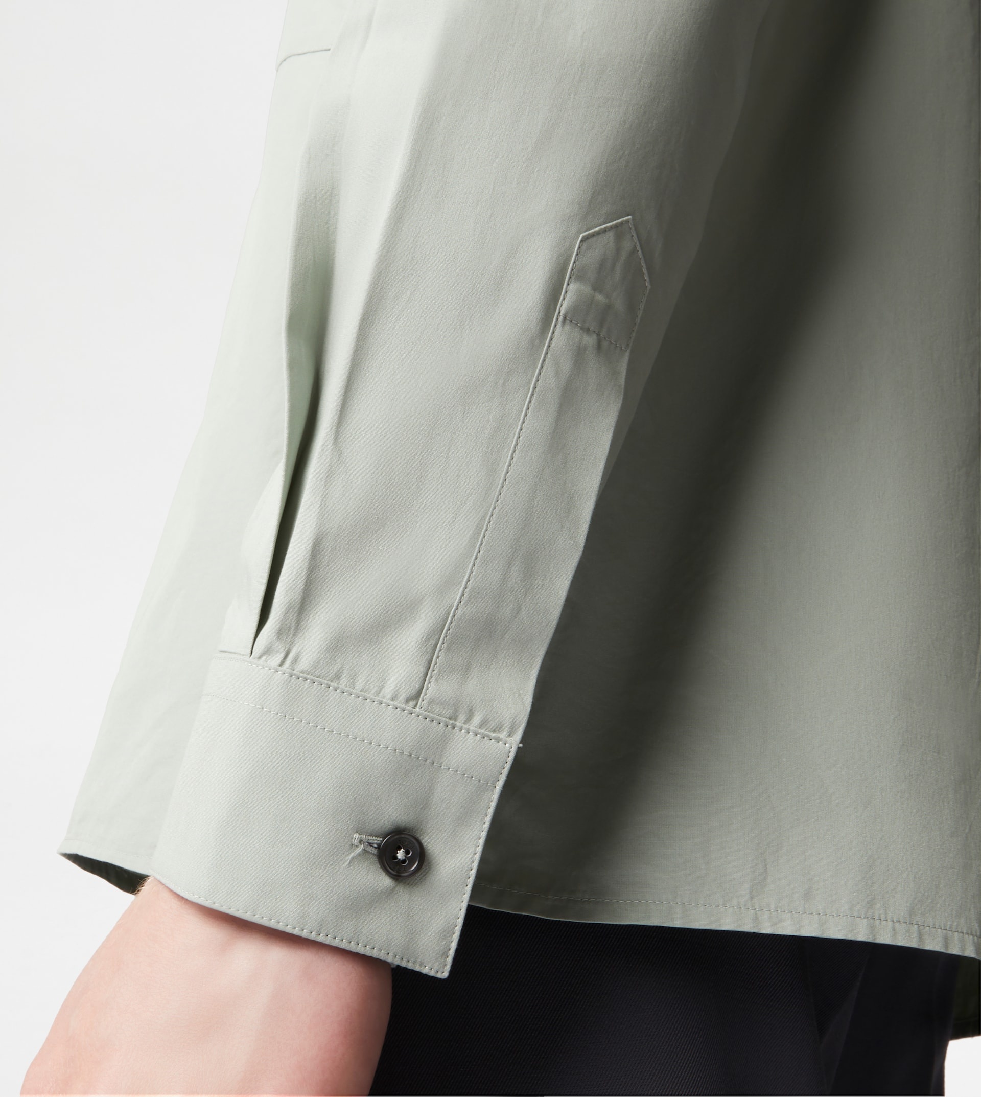 ZIPPED SHIRT JACKET - GREY - 5