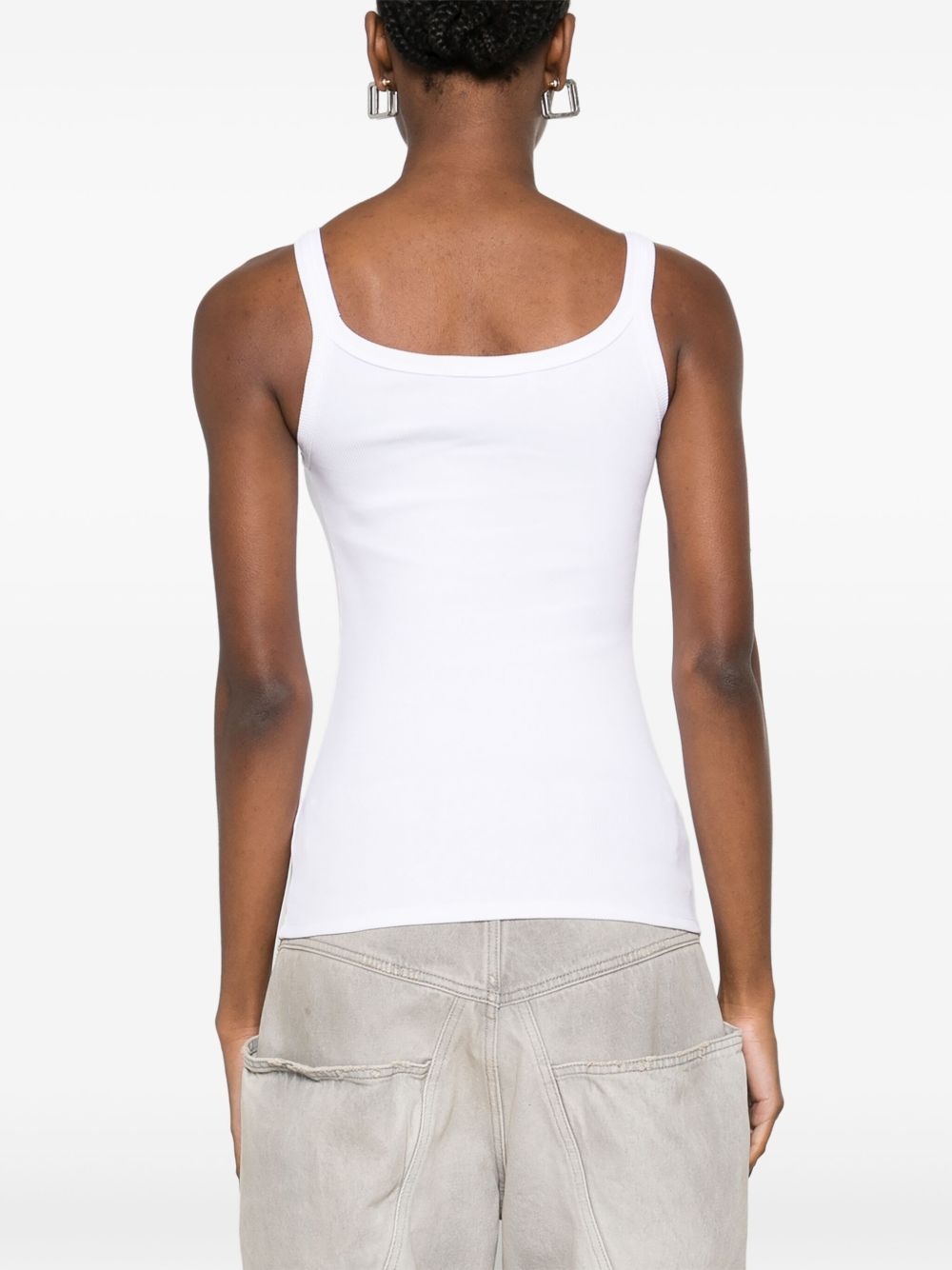 logo-appliqué tank top - 4