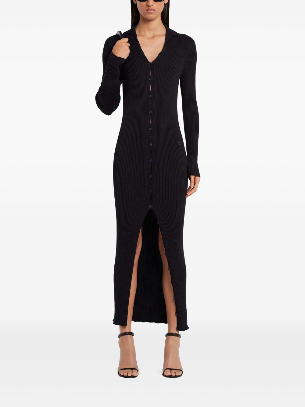 button-down midi dress - 2