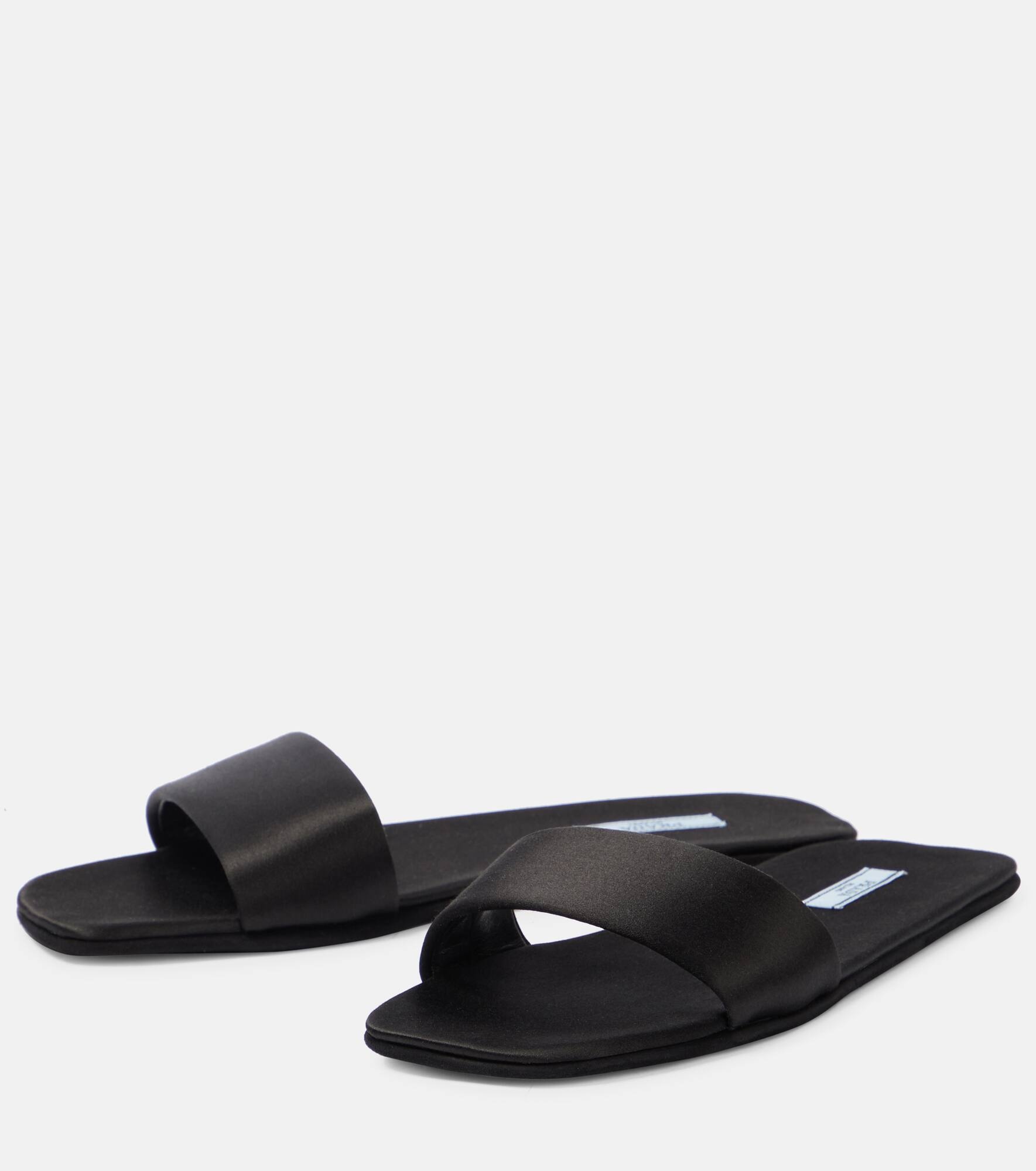Silk satin slides - 4