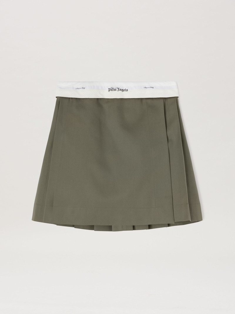 Reversed Waistband Chino Skirt 1