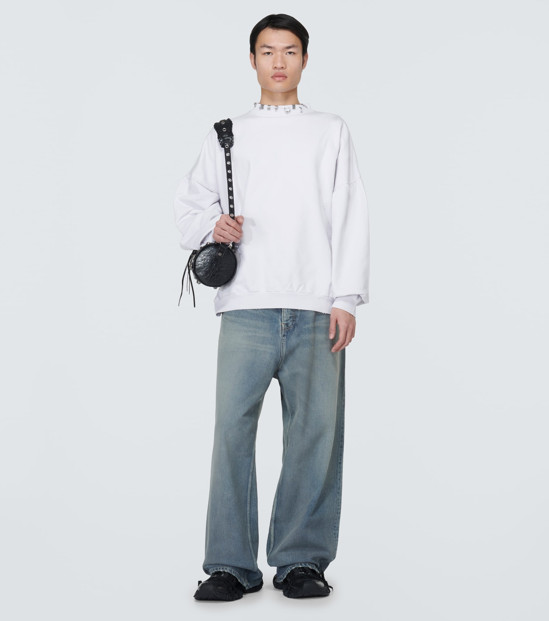 Pierced Round fleece sweatshirt - 2