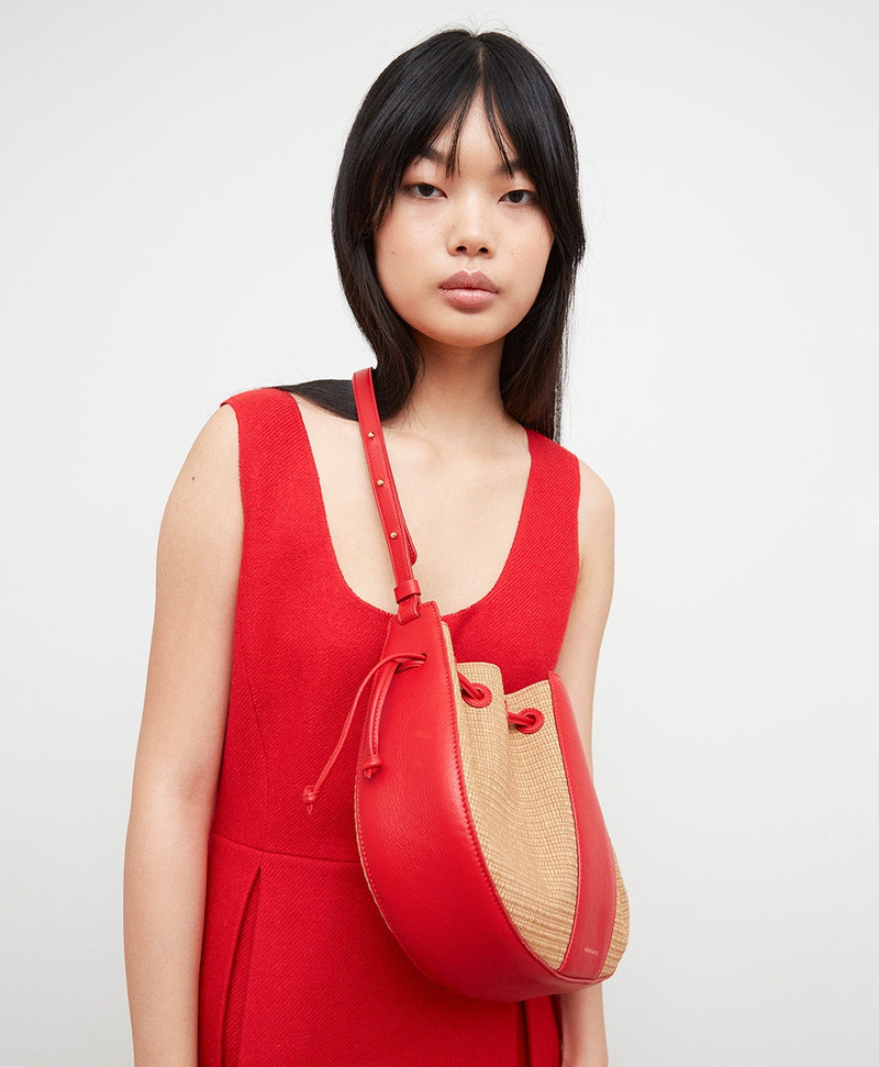 Mansur Gavriel RAFFIA LILIUM BAG outlook